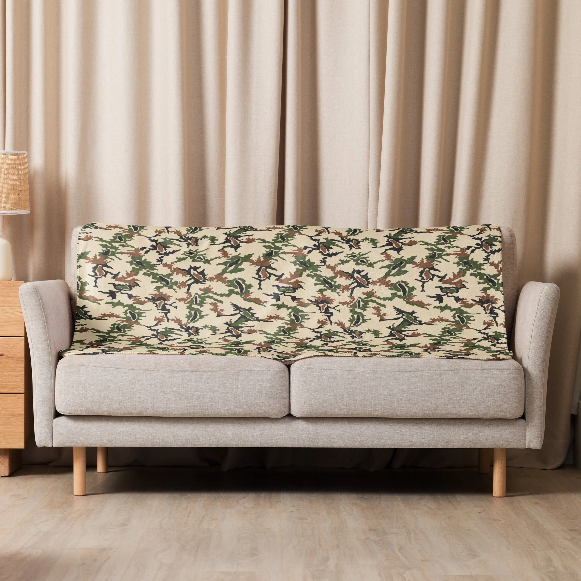 Egyptian Scrambled Eggs Desert CAMO Sherpa Blanket - Image 9