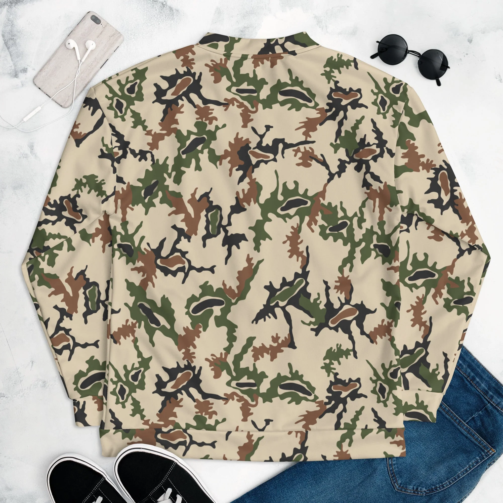 Egyptian Scrambled Eggs Desert CAMO Unisex Bomber Jacket - Image 8