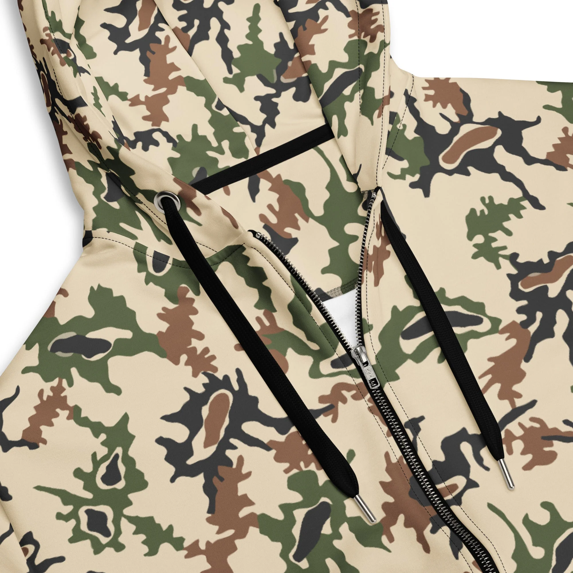 Egyptian Scrambled Eggs Desert CAMO Unisex Zip Hoodie - Image 3