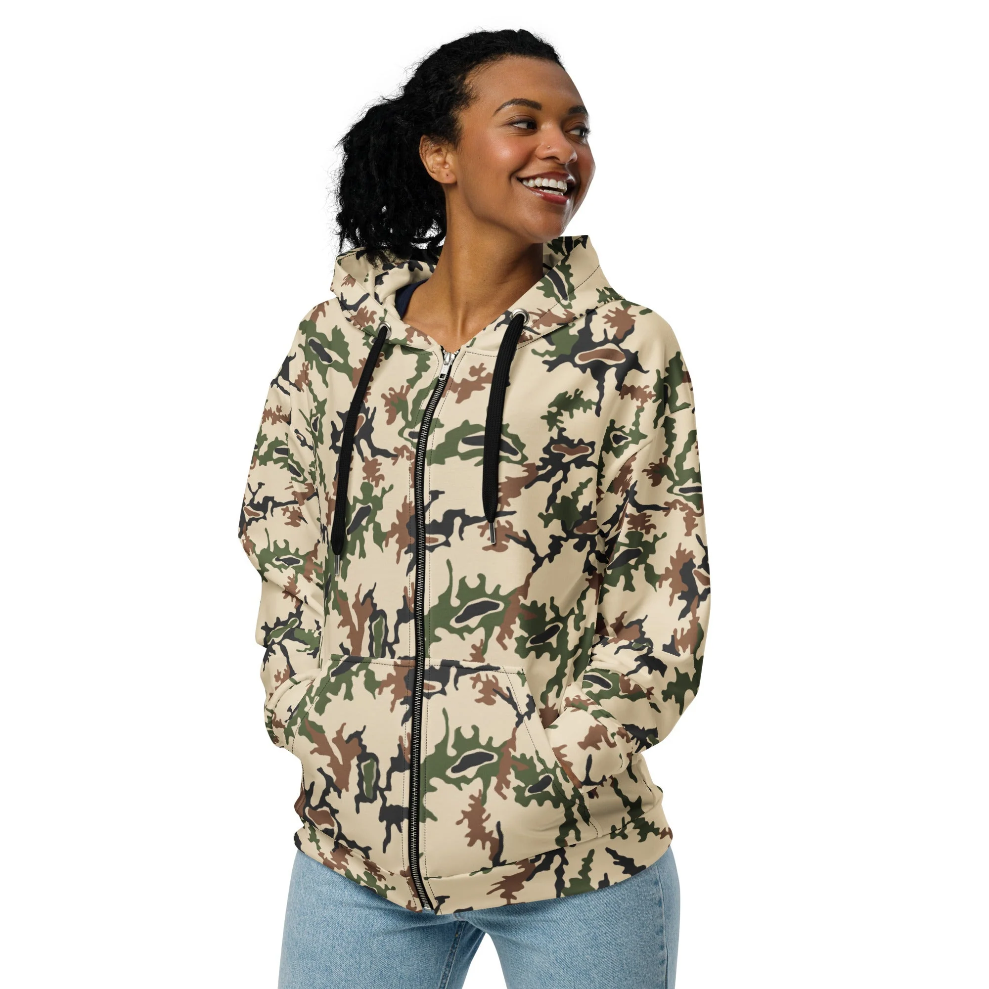 Egyptian Scrambled Eggs Desert CAMO Unisex Zip Hoodie - Image 8