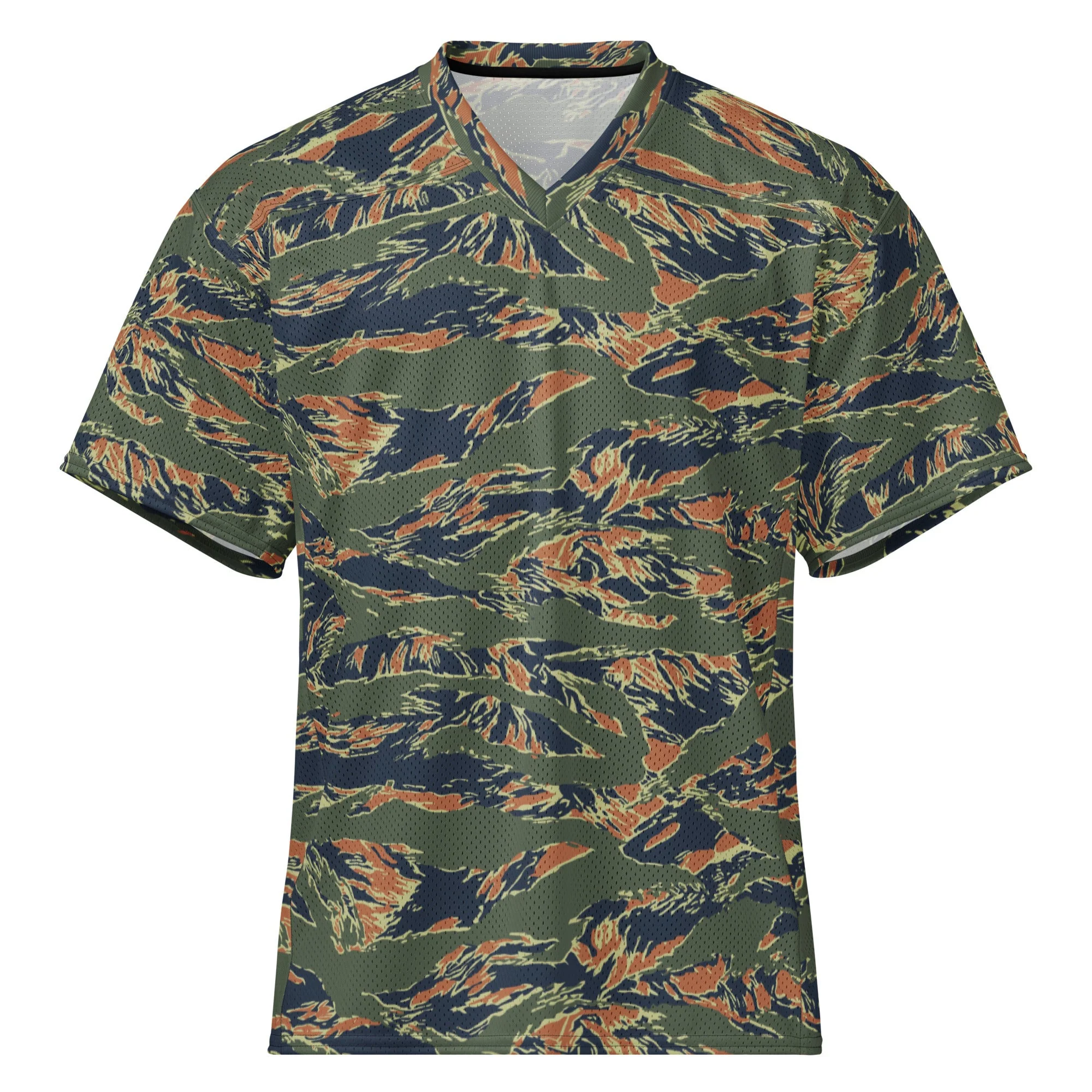Equador Tiger Stripe Orange CAMO Unisex American Football Jersey