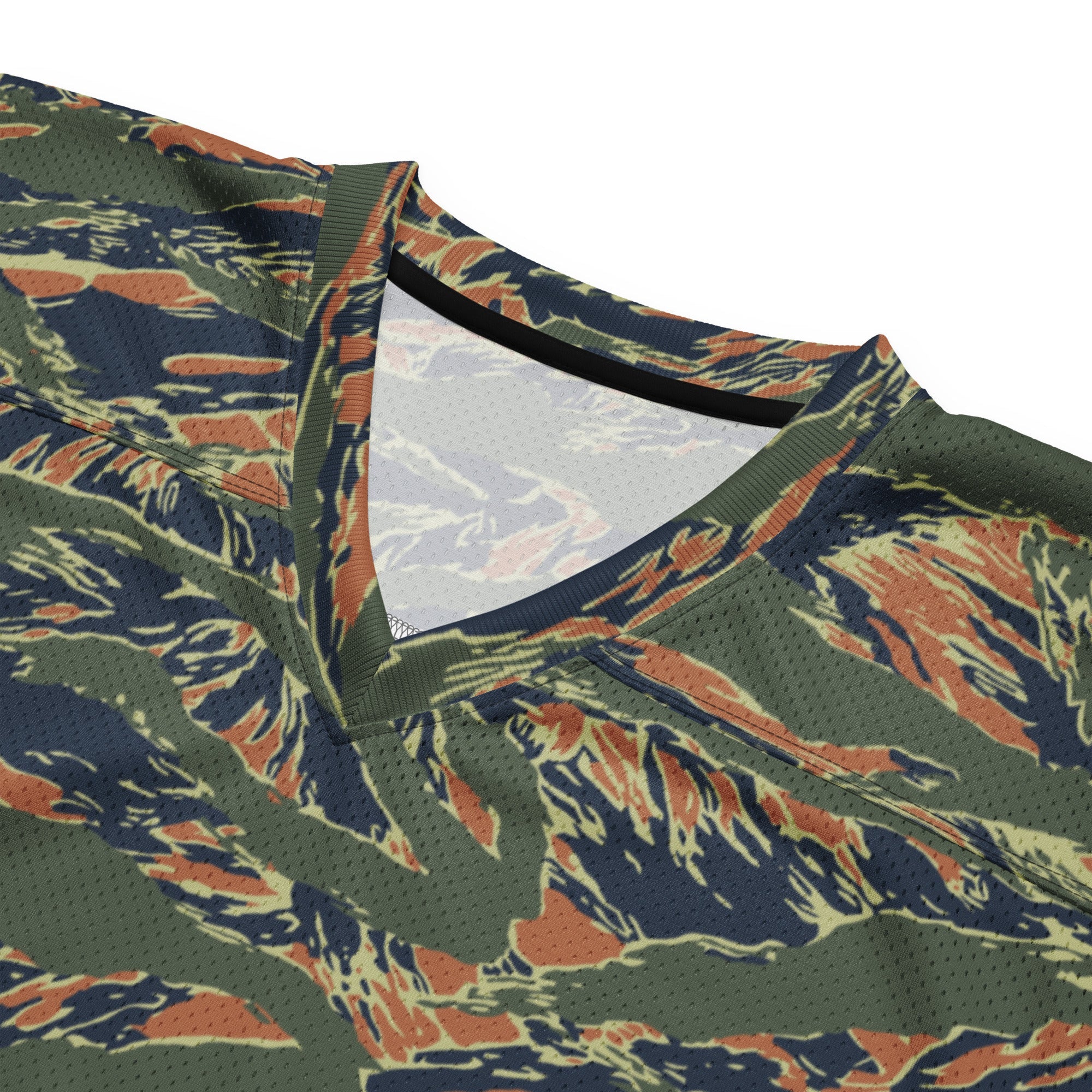 Equador Tiger Stripe Orange CAMO Unisex American Football Jersey - Image 2