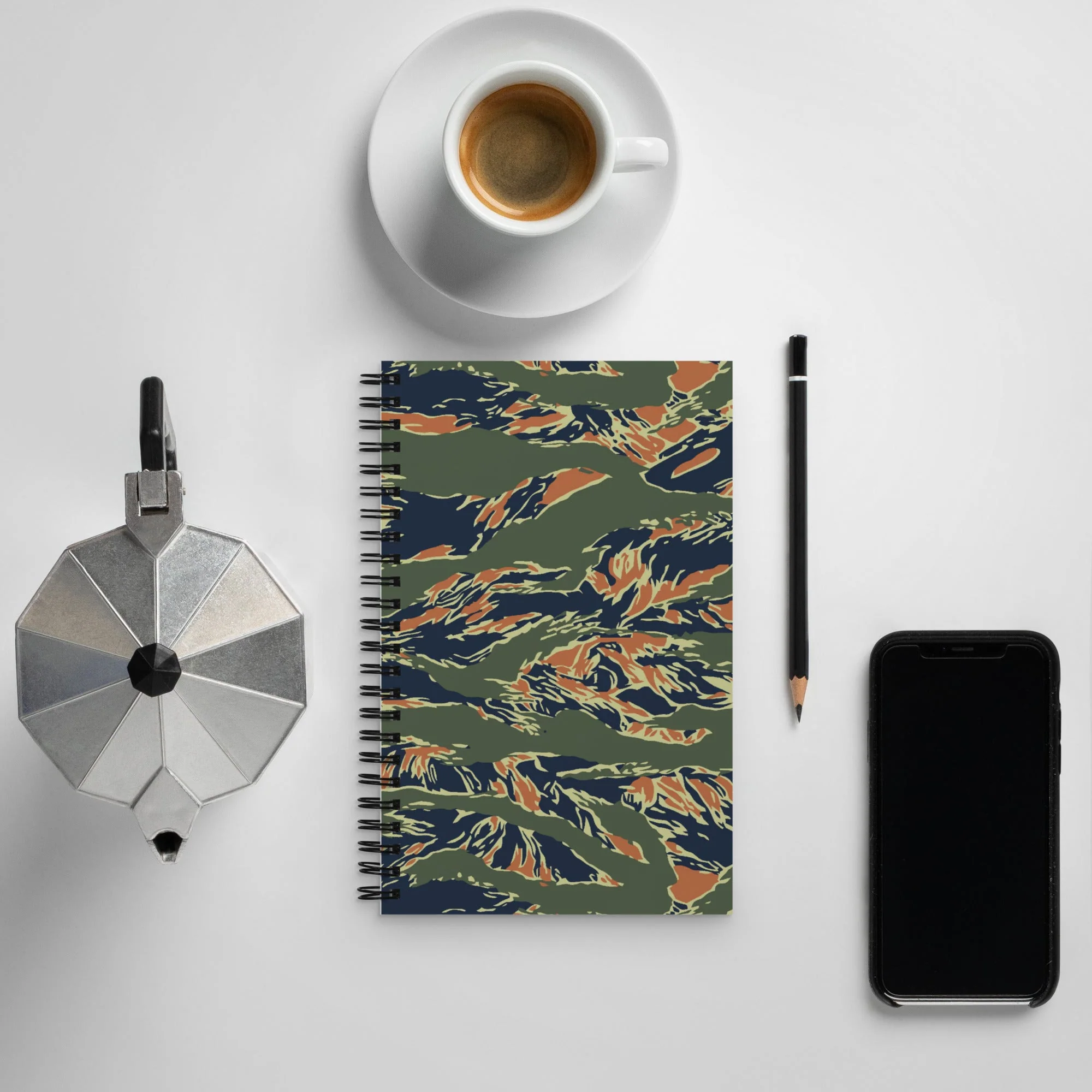 Equador Tiger Stripe Orange CAMO Spiral Notebook - Image 7