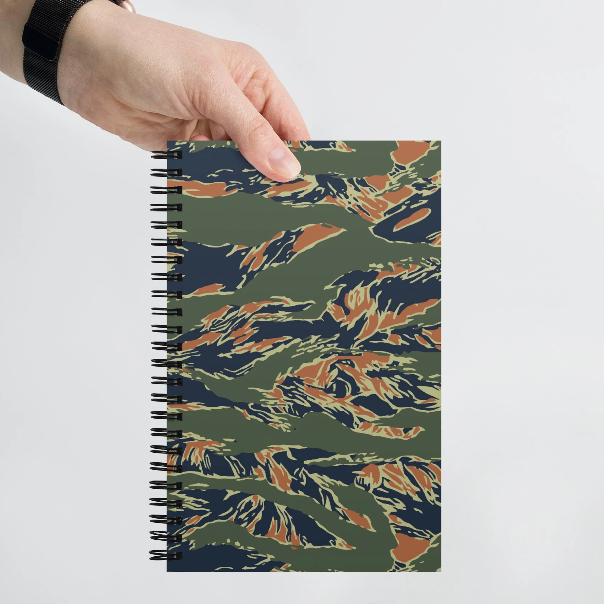 Equador Tiger Stripe Orange CAMO Spiral Notebook - Image 8