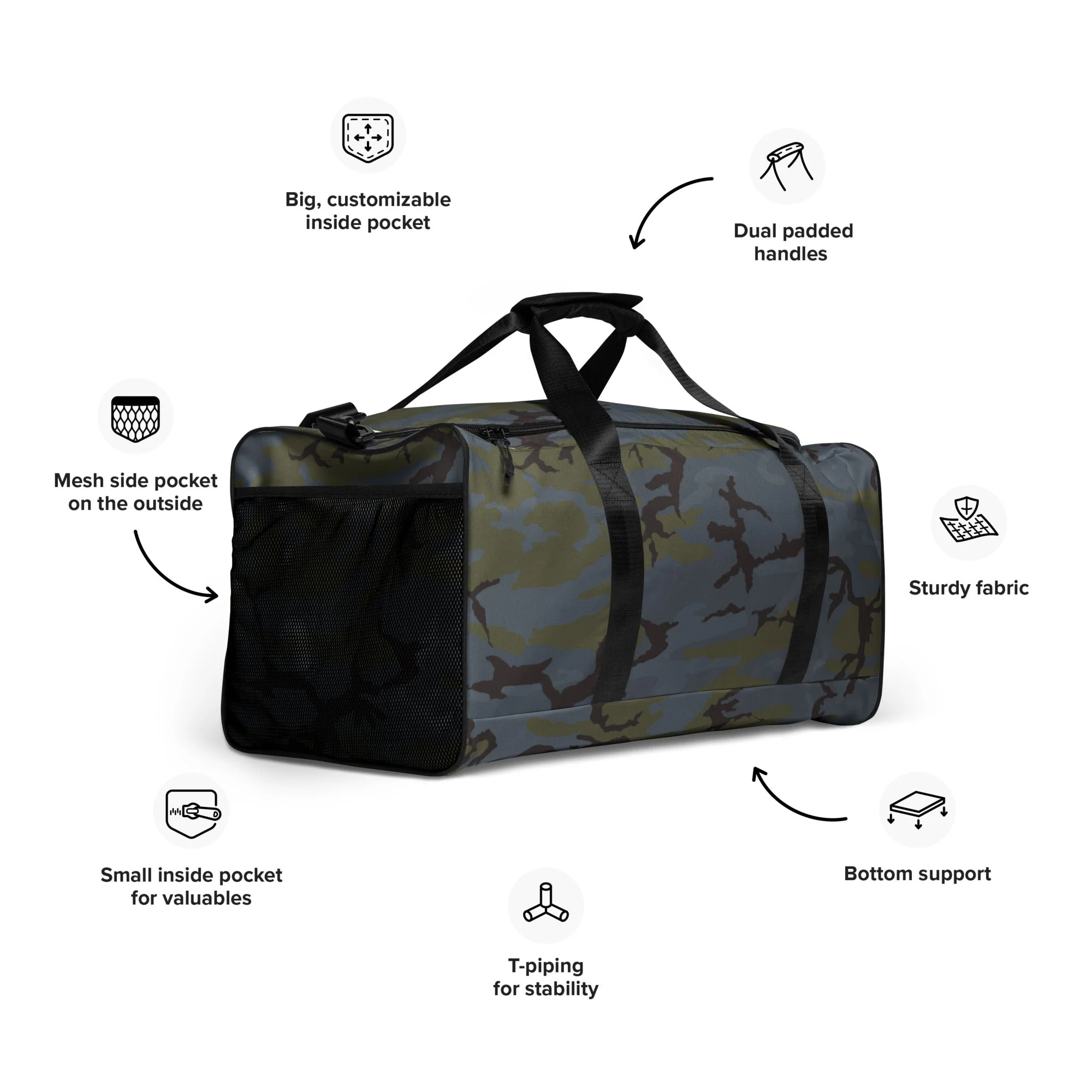 ERDL Black Forest CAMO Duffle Bag - Image 2