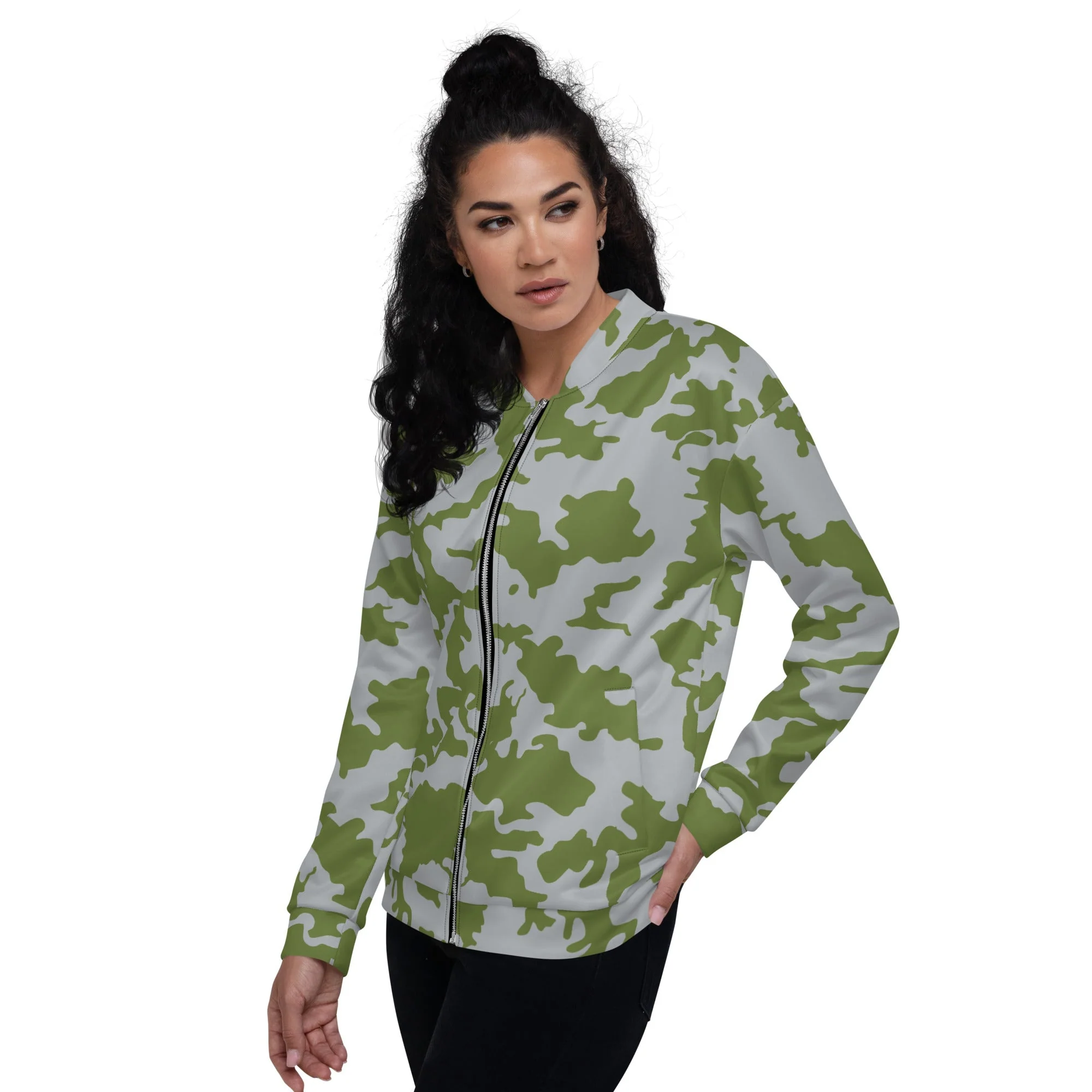 Fallout 3 Operation Anchorage Snow CAMO Unisex Bomber Jacket - Image 6