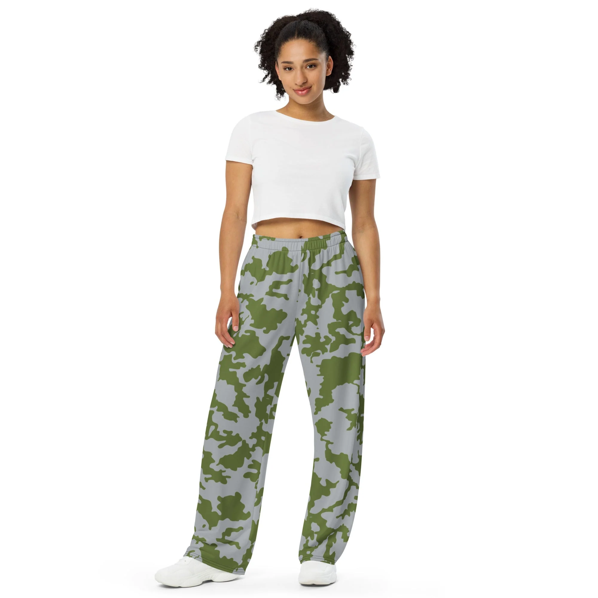 Fallout 3 Operation Anchorage Snow CAMO Unisex Wide-Leg Leisure Pants - Image 7