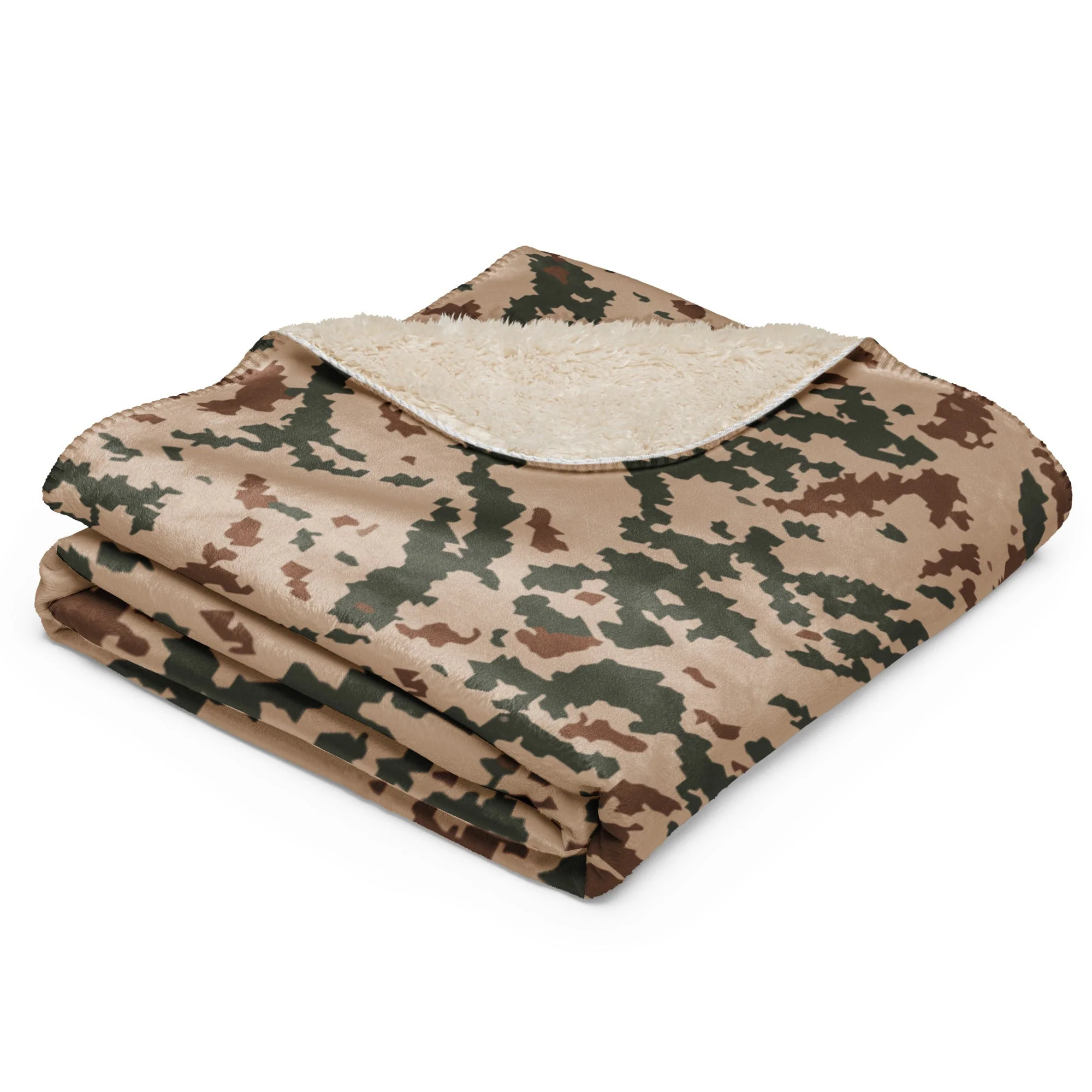 Finnish Hellepuku Desert CAMO Sherpa Blanket - Image 4