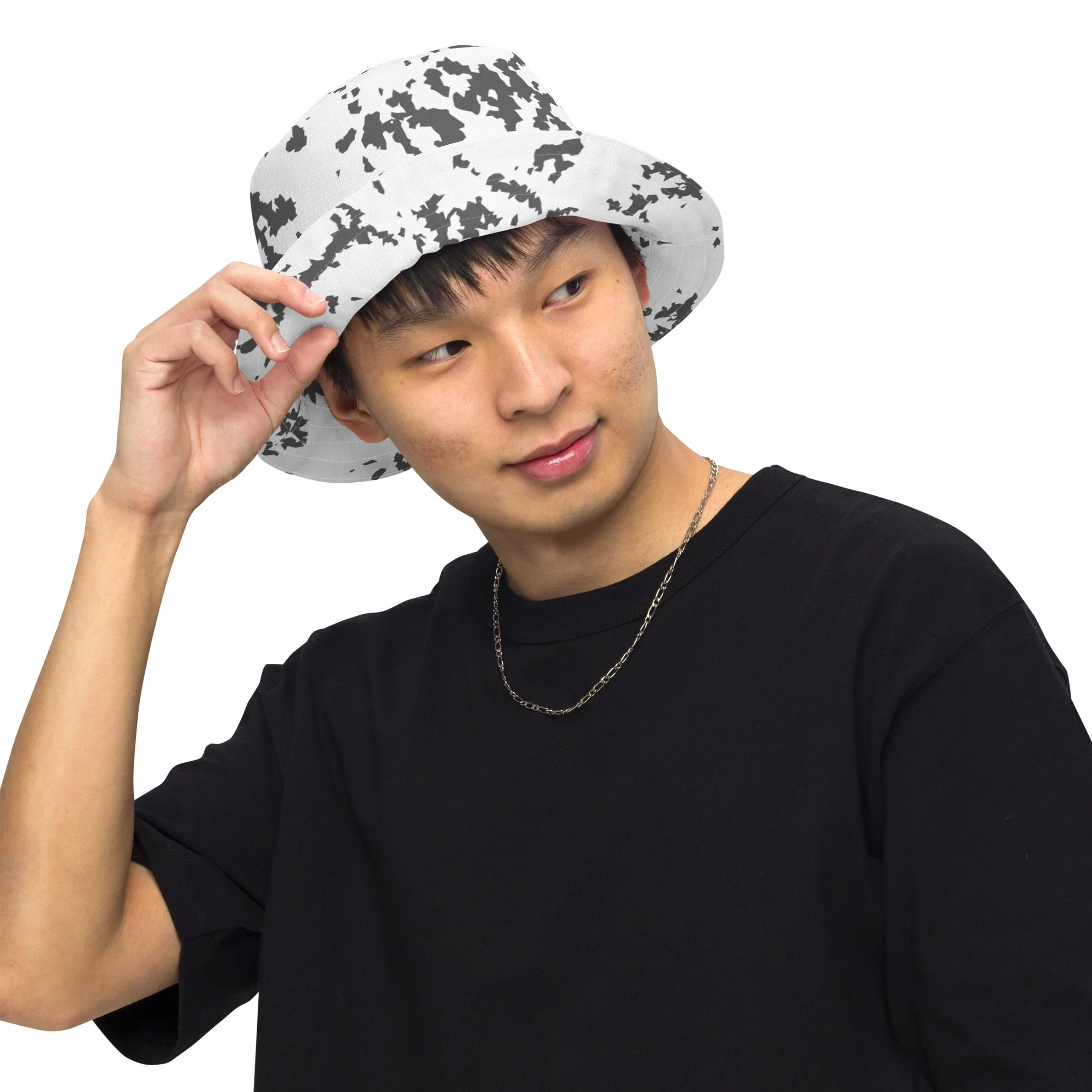 Finnish Lumikuvio Snow CAMO Reversible Bucket Hat - Image 4