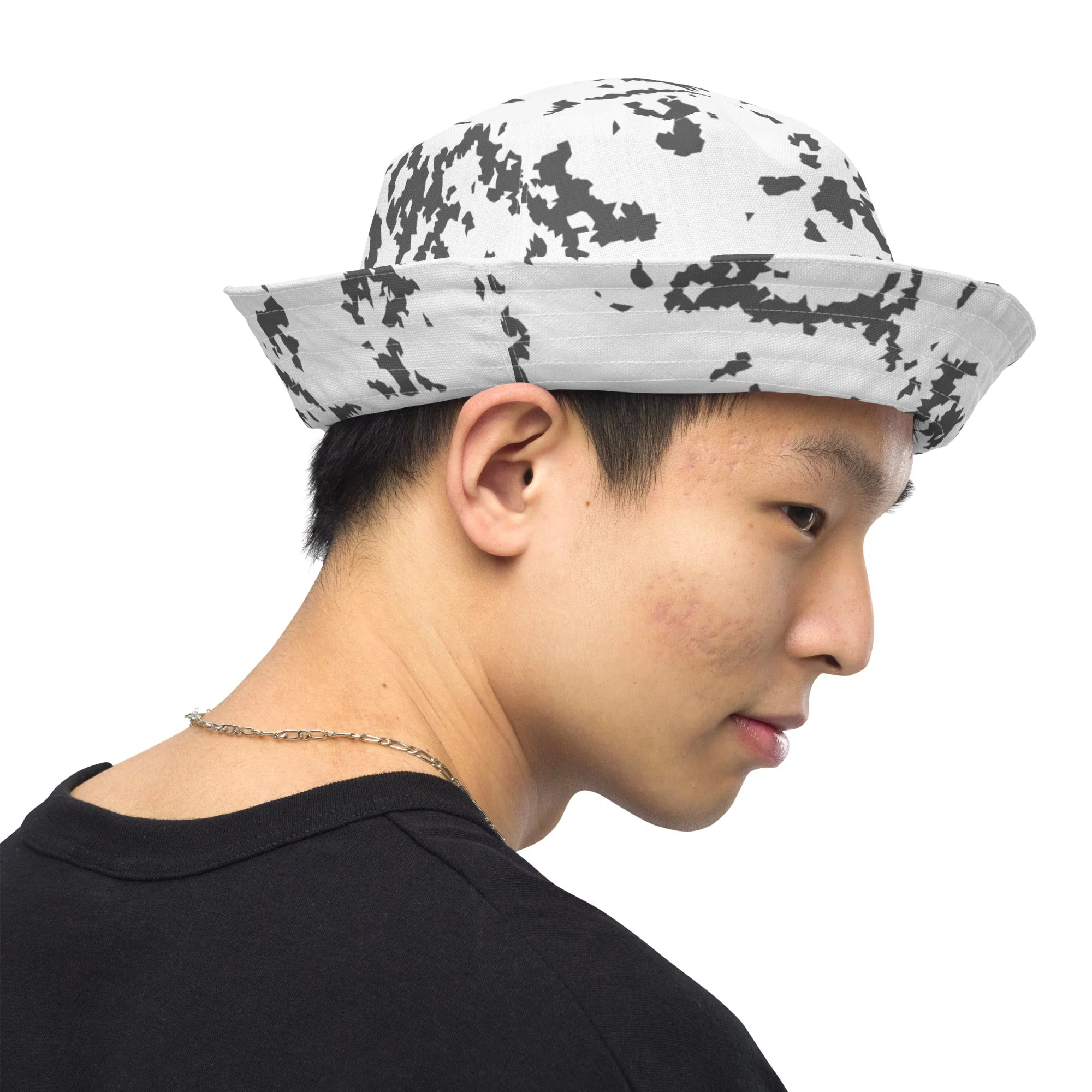 Finnish Lumikuvio Snow CAMO Reversible Bucket Hat - Image 9