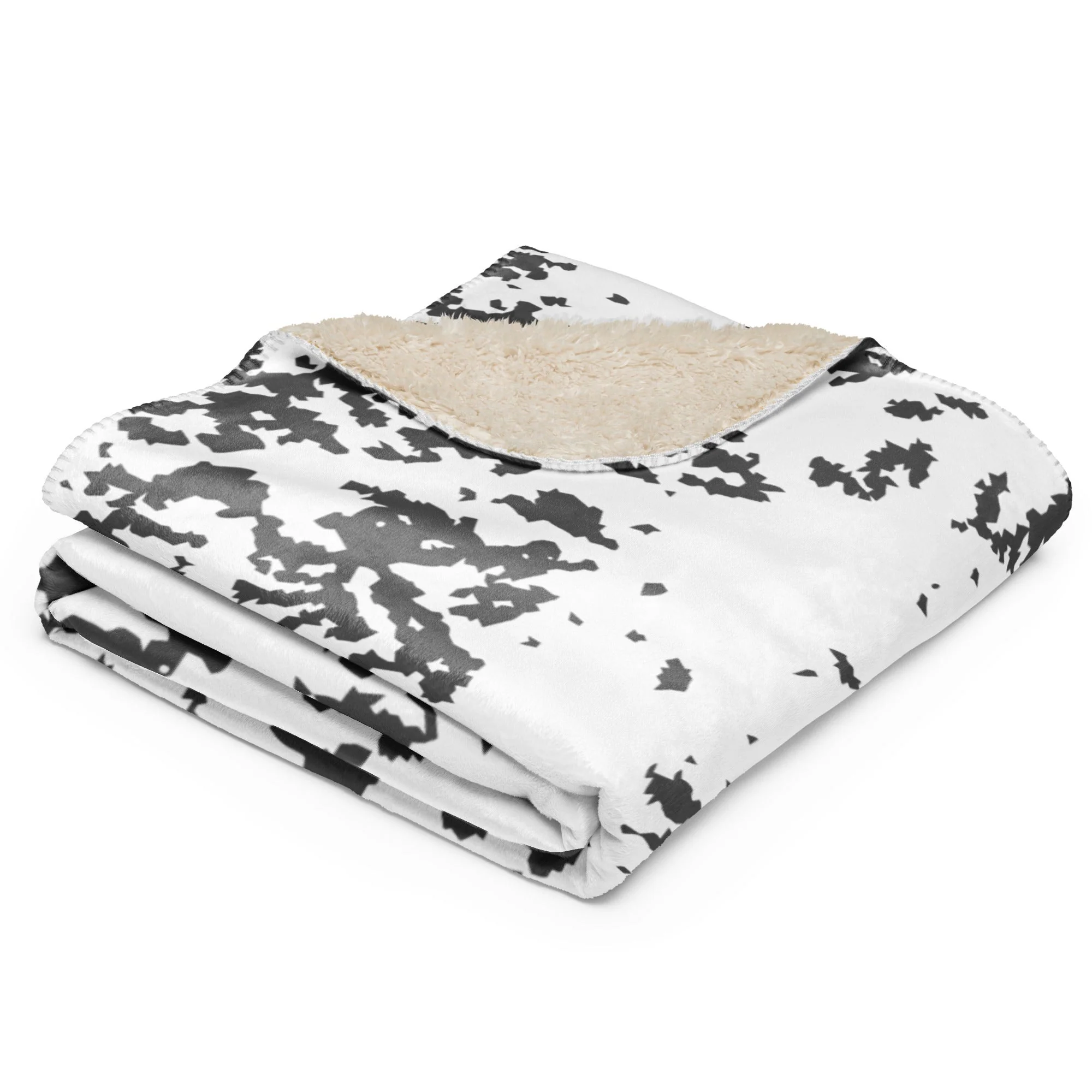 Finnish Lumikuvio Snow CAMO Sherpa Blanket - Image 4