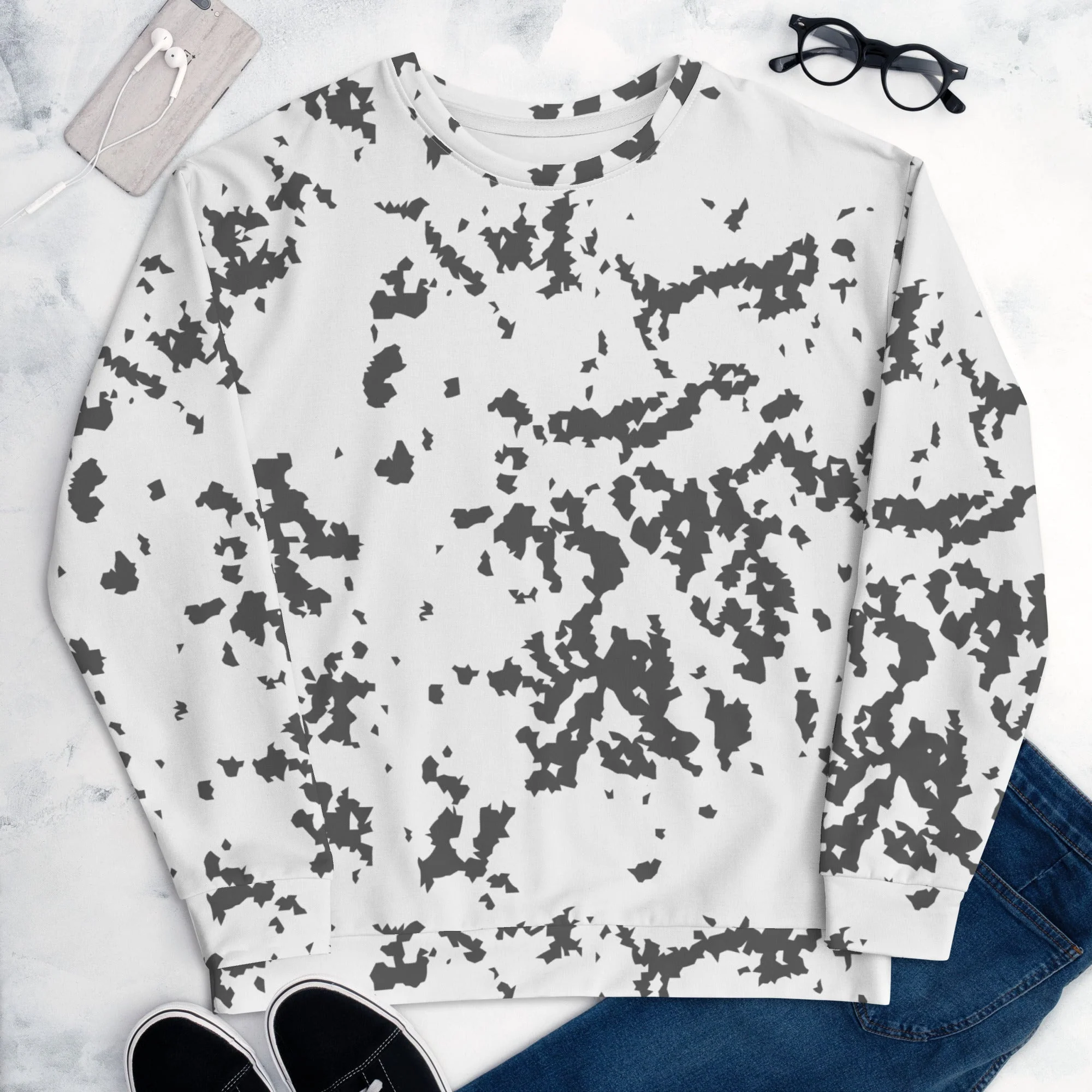 Finnish Lumikuvio Snow CAMO Unisex Sweatshirt - Image 10