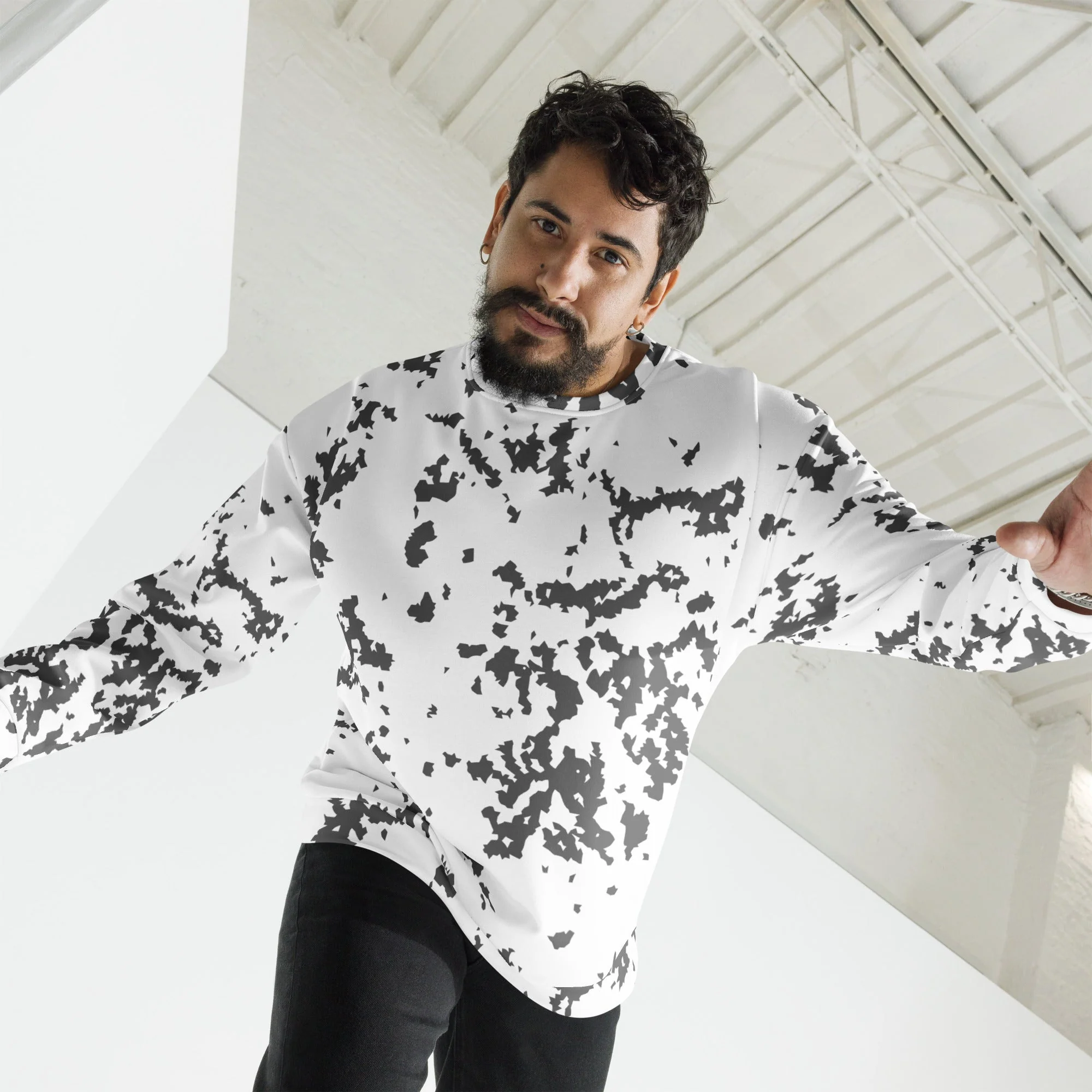 Finnish Lumikuvio Snow CAMO Unisex Sweatshirt - Image 4