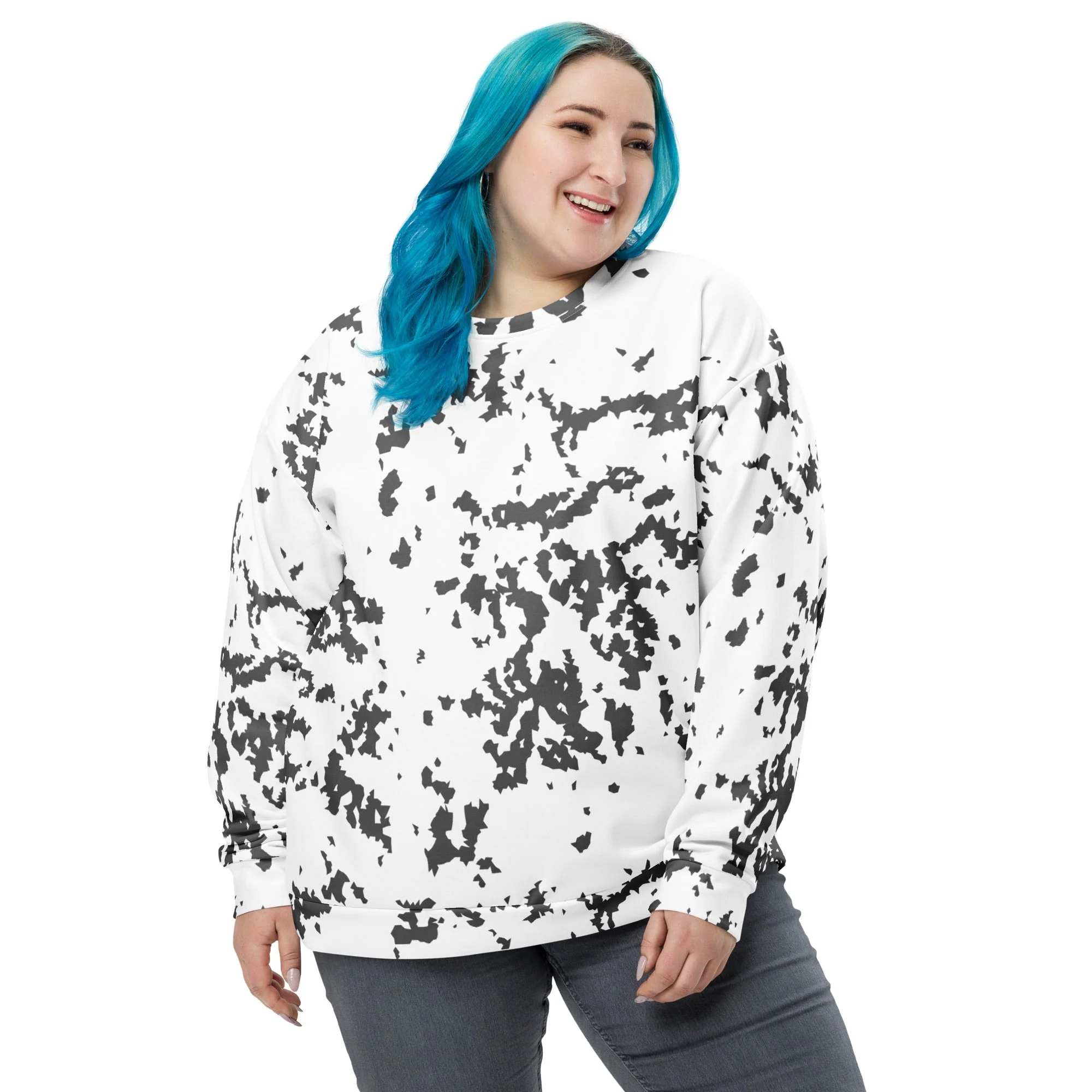 Finnish Lumikuvio Snow CAMO Unisex Sweatshirt - Image 7