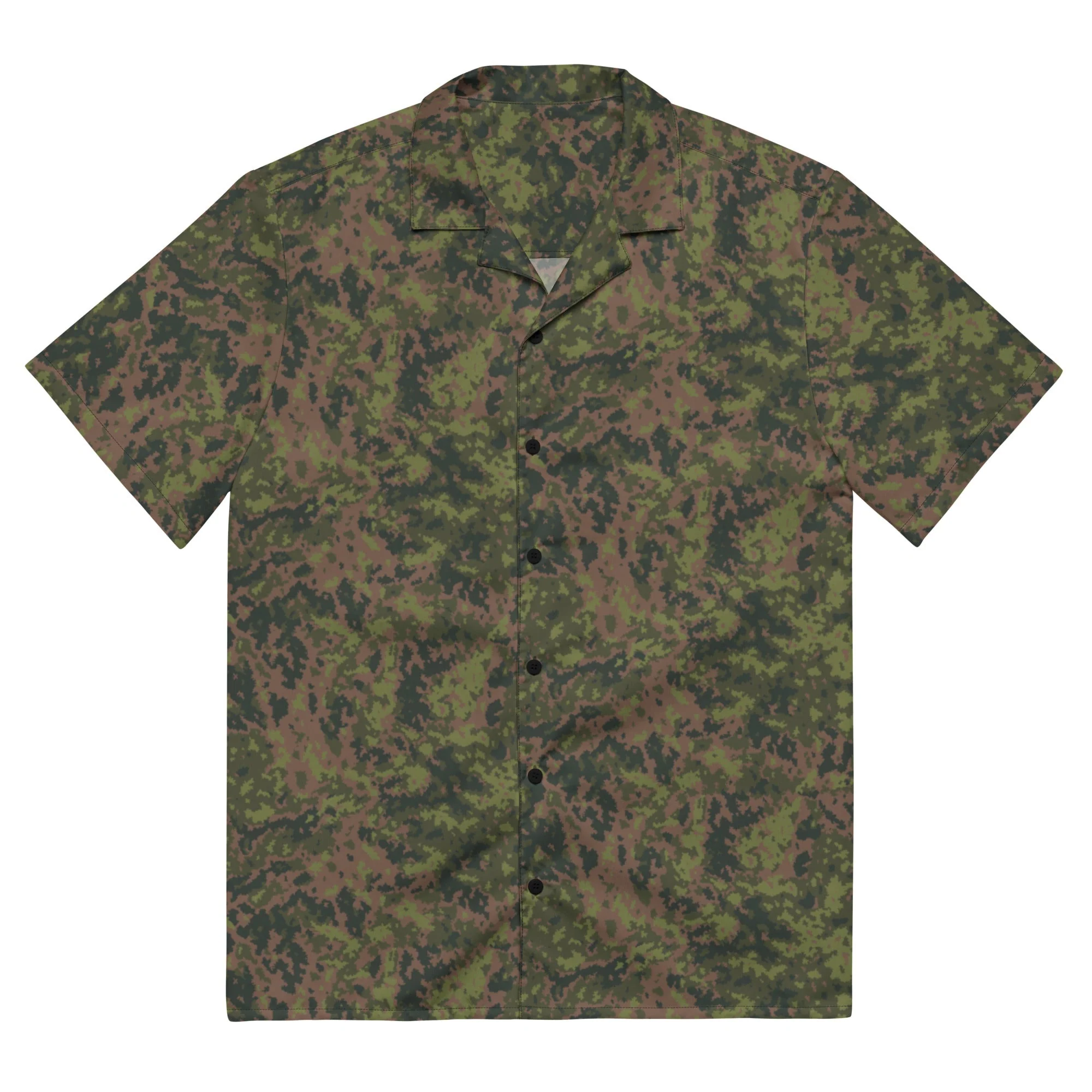 Finnish M05 Maastokuvio CAMO Unisex Short-Sleeve Button Shirt - Image 3