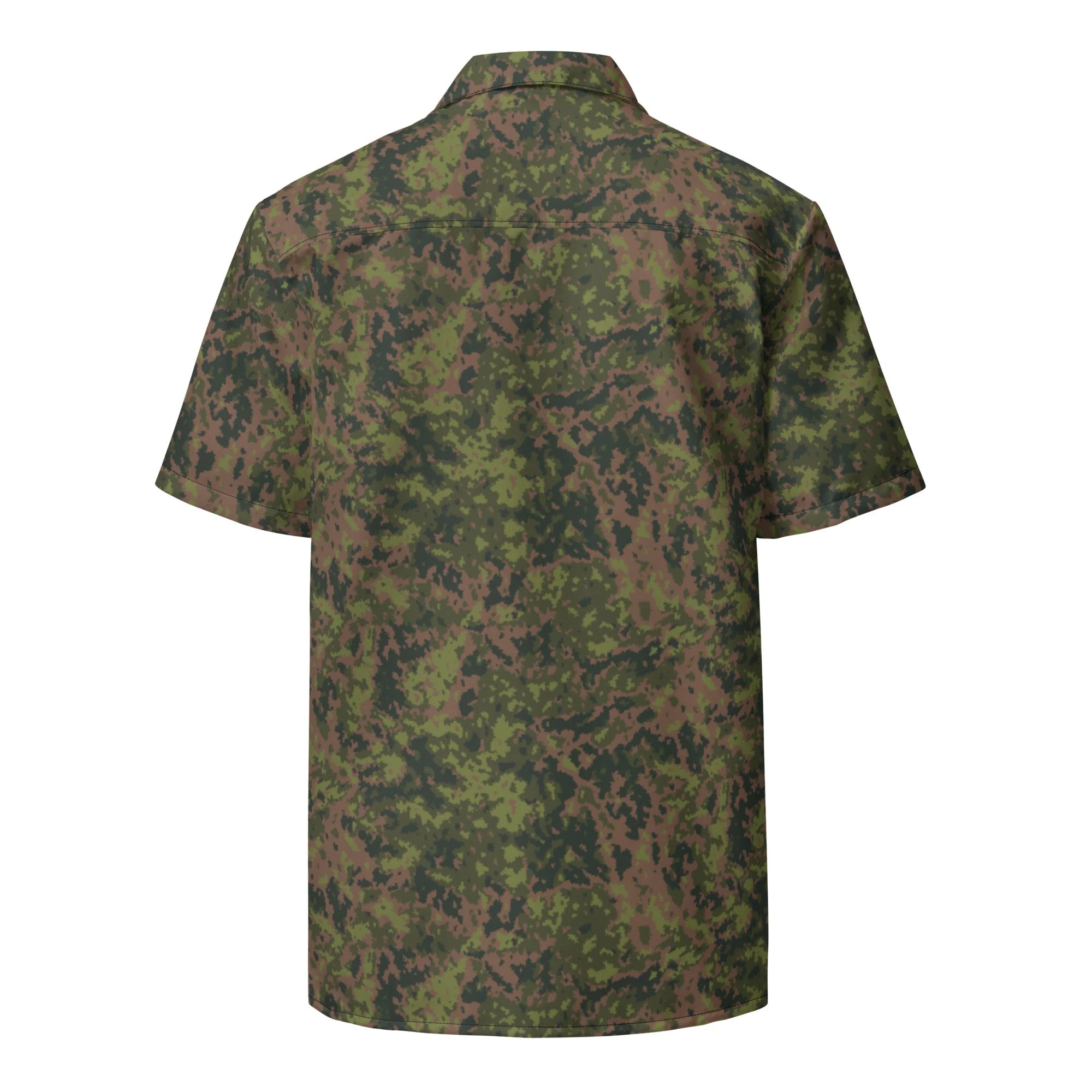 Finnish M05 Maastokuvio CAMO Unisex Short-Sleeve Button Shirt - Image 8