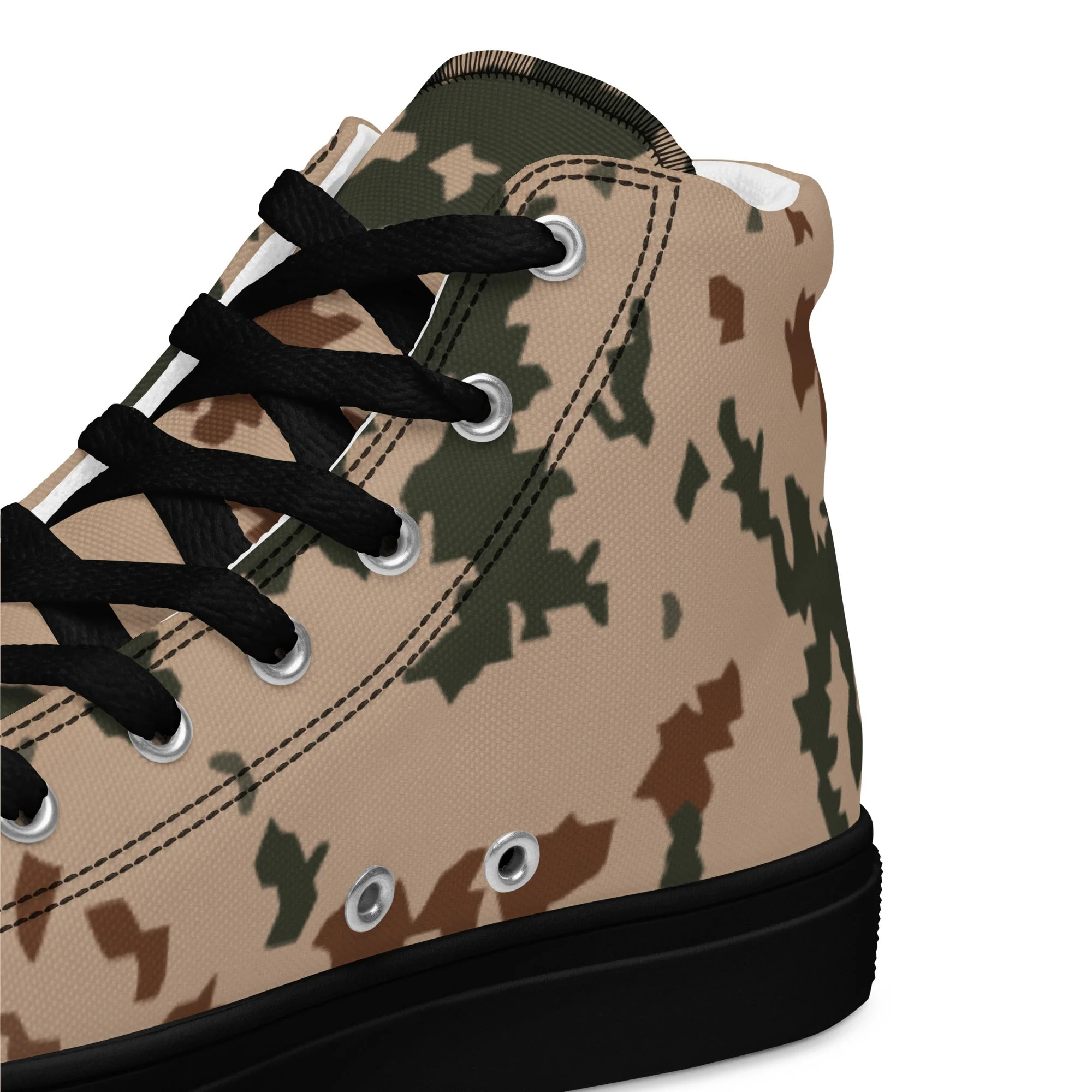 Finnish Hellepuku Desert CAMO Mens High-Top Canvas Shoes - Image 4