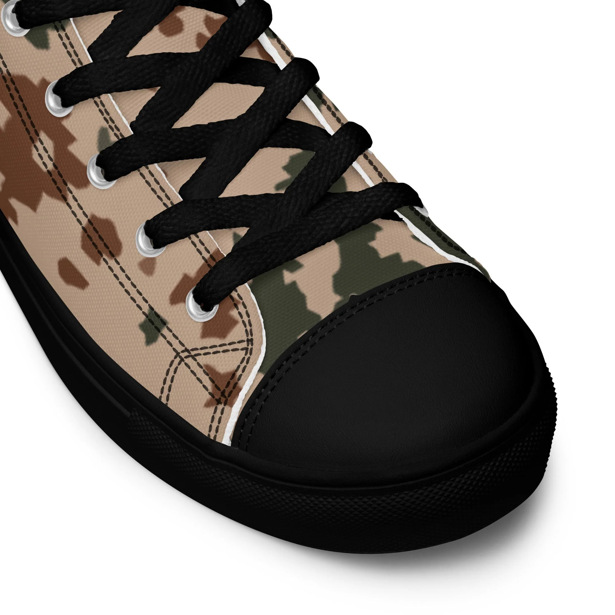Finnish Hellepuku Desert CAMO Mens High-Top Canvas Shoes - Image 5