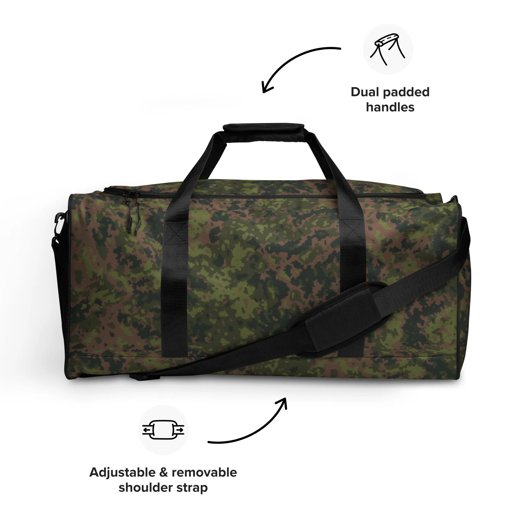 Finnish M05 Maastokuvio CAMO Duffle Bag - Image 3