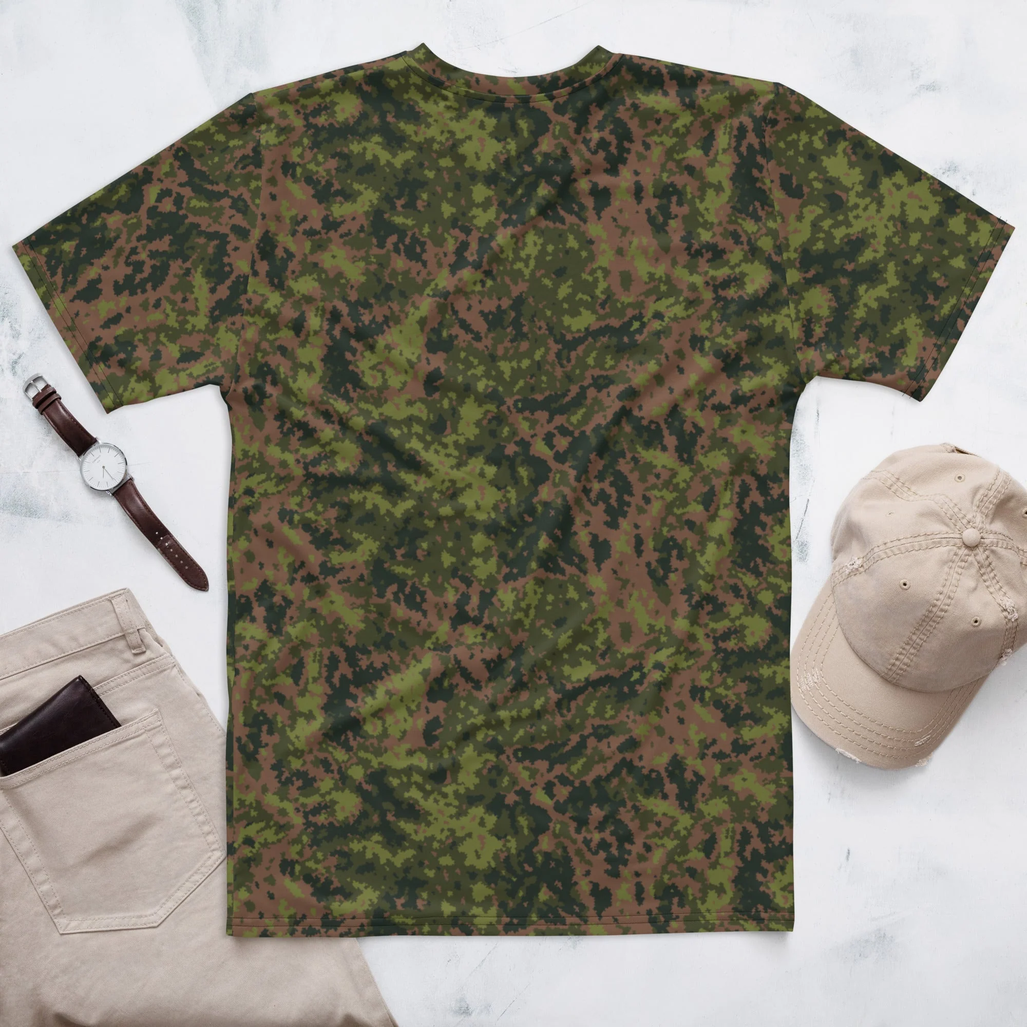 Finnish M05 Maastokuvio CAMO Mens T-Shirt - Image 3