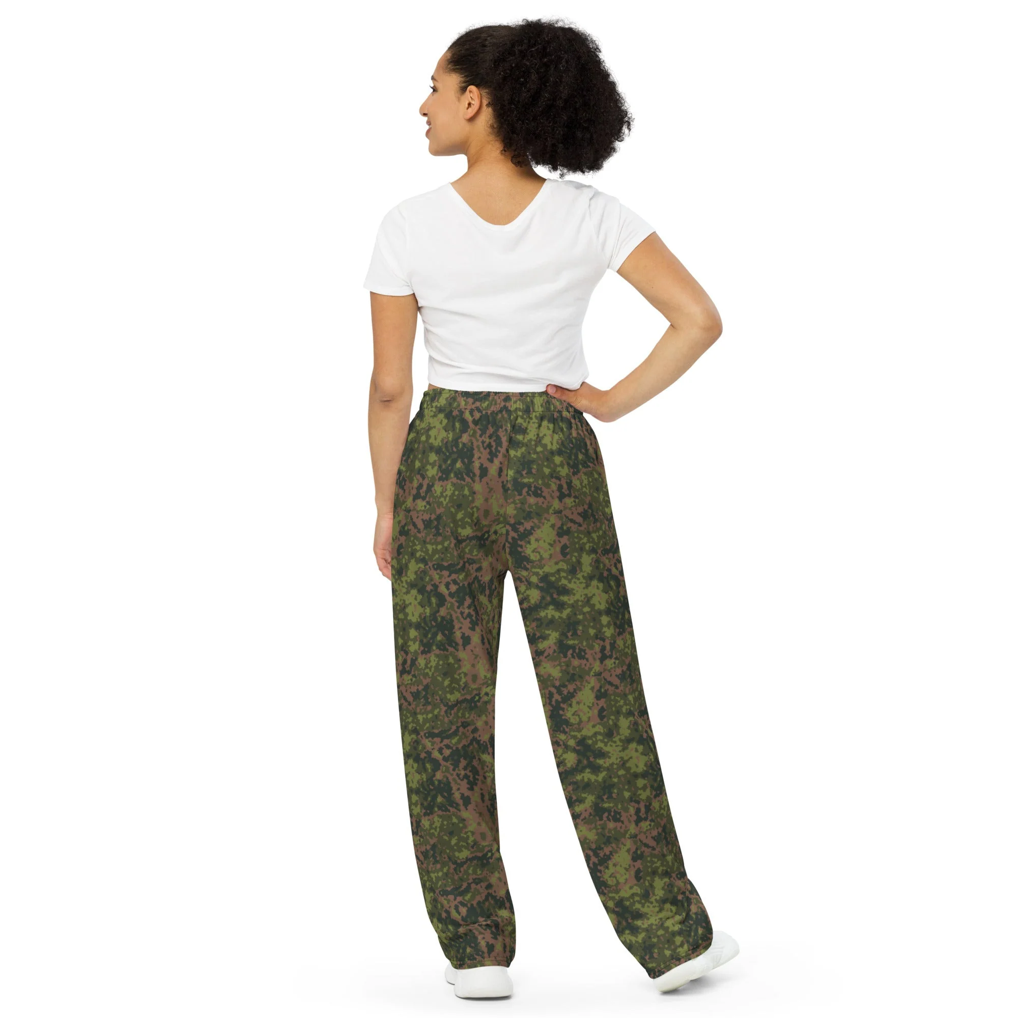 Finnish M05 Maastokuvio CAMO Unisex Wide-Leg Leisure Pants - Image 3