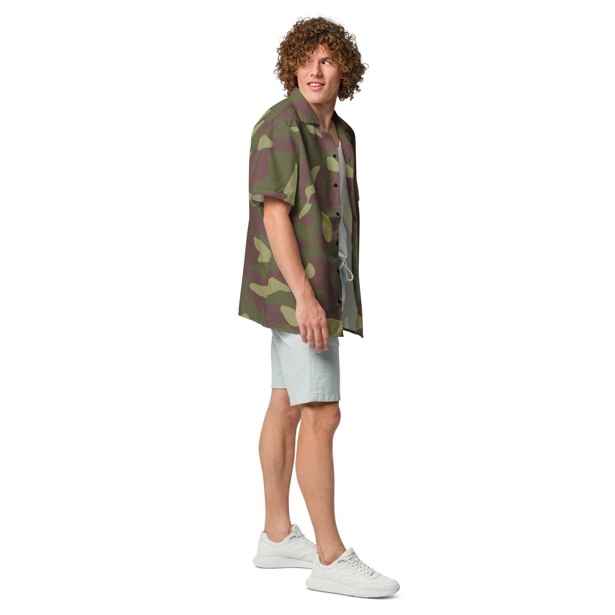Finnish M62 CAMO Unisex Short-Sleeve Button Shirt - Image 6
