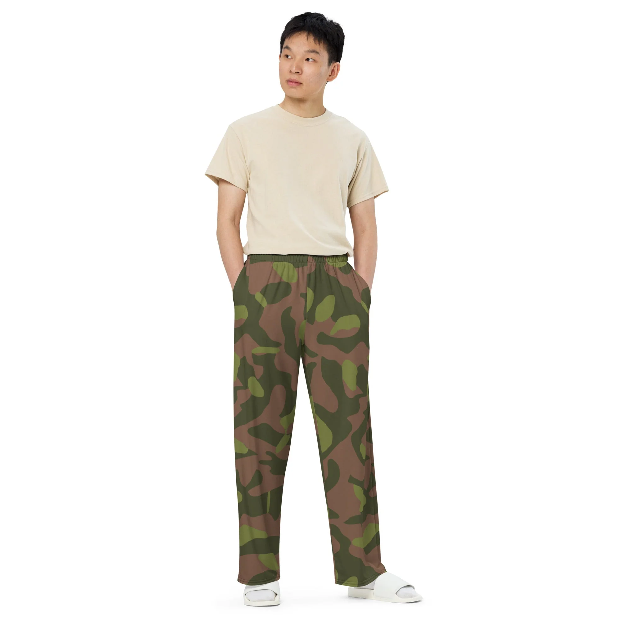 Finnish M91 CAMO Unisex Wide-Leg Leisure Pants - Image 8