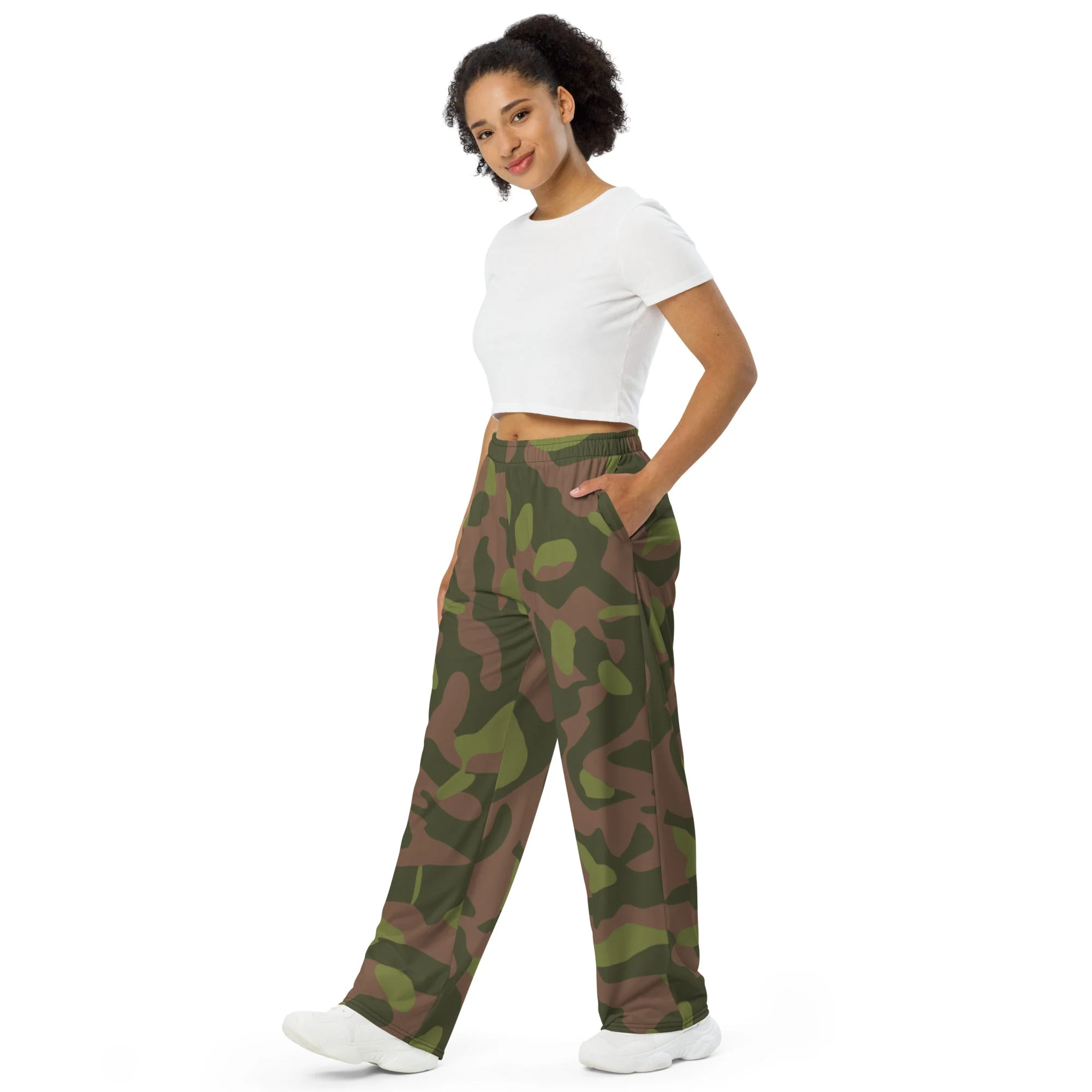 Finnish M91 CAMO Unisex Wide-Leg Leisure Pants - Image 9