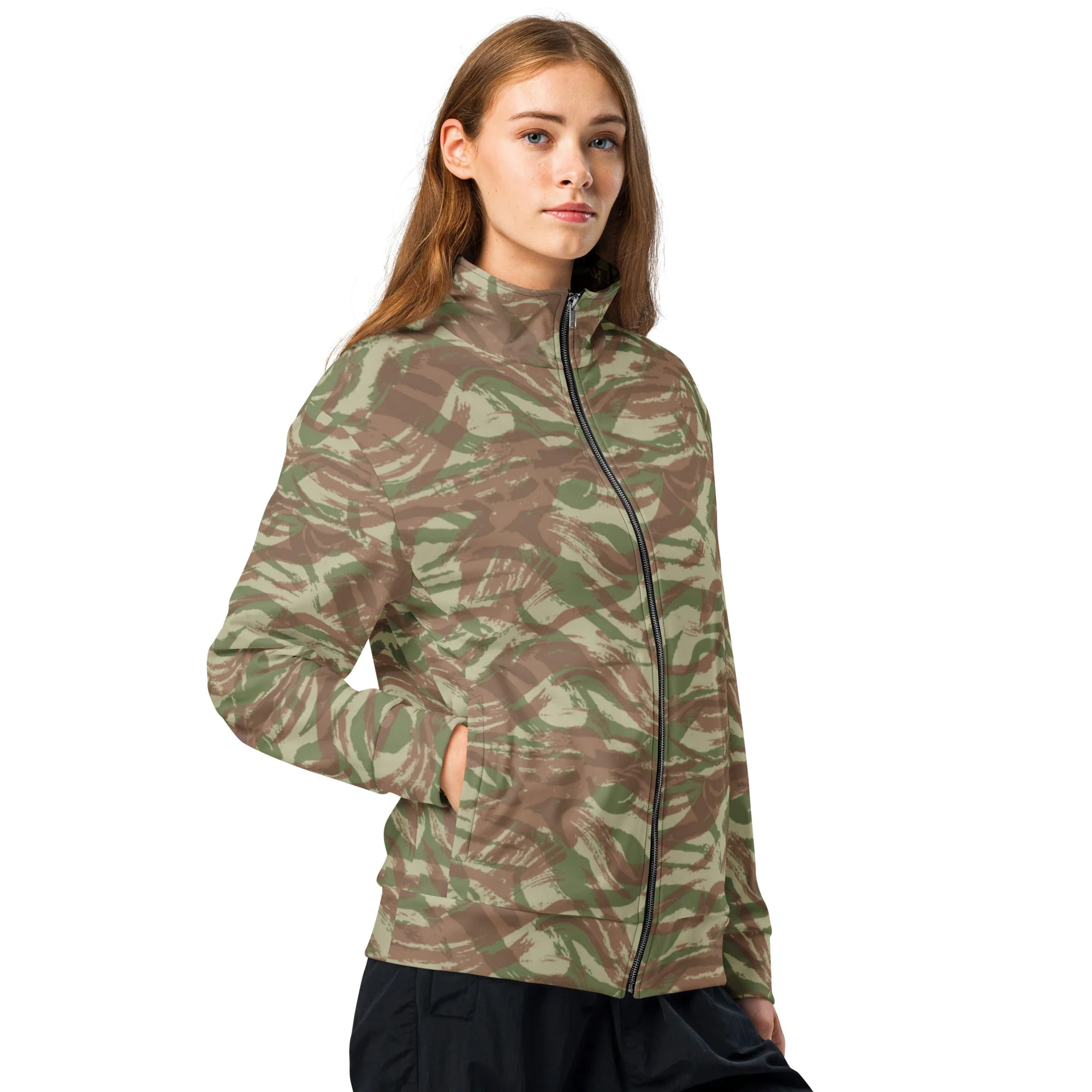 French Lizard A1 Airborne CAMO Unisex Track Jacket - Image 4