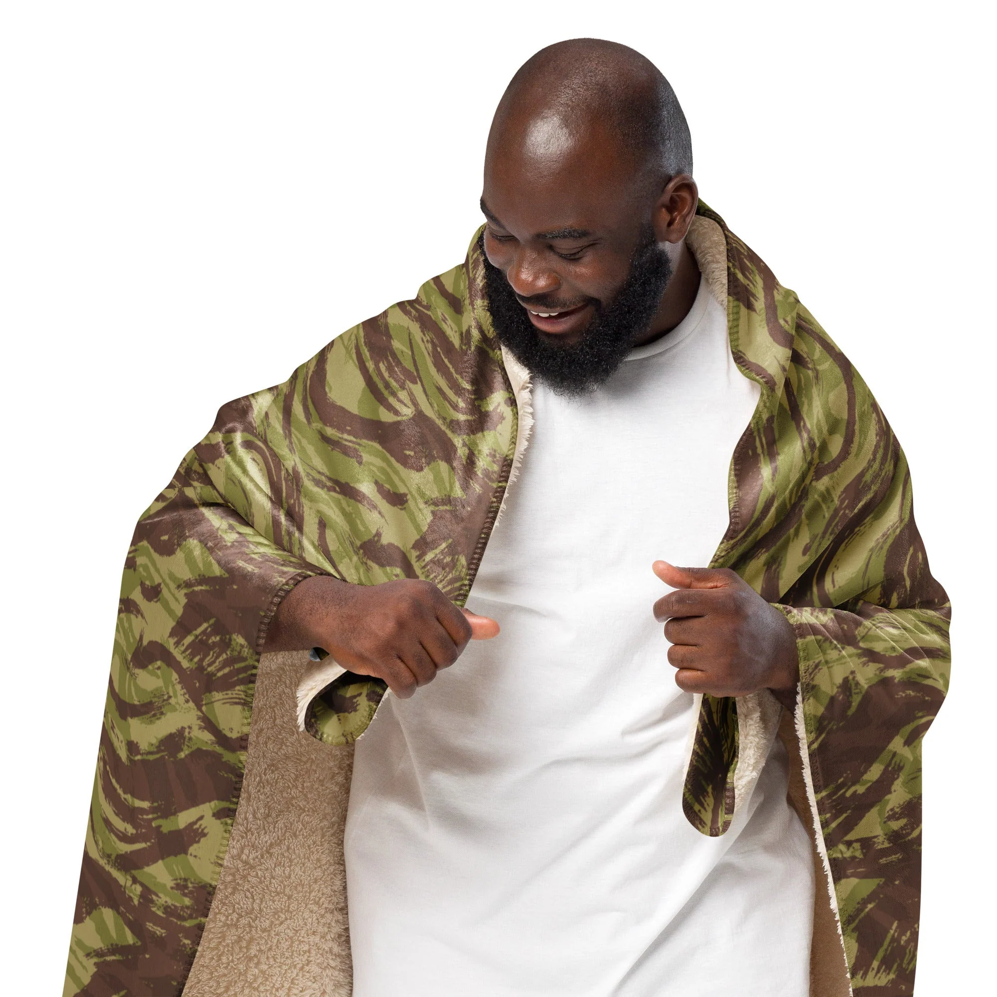 French Lizard C1 All Arms Uniform CAMO Sherpa Blanket - Image 5