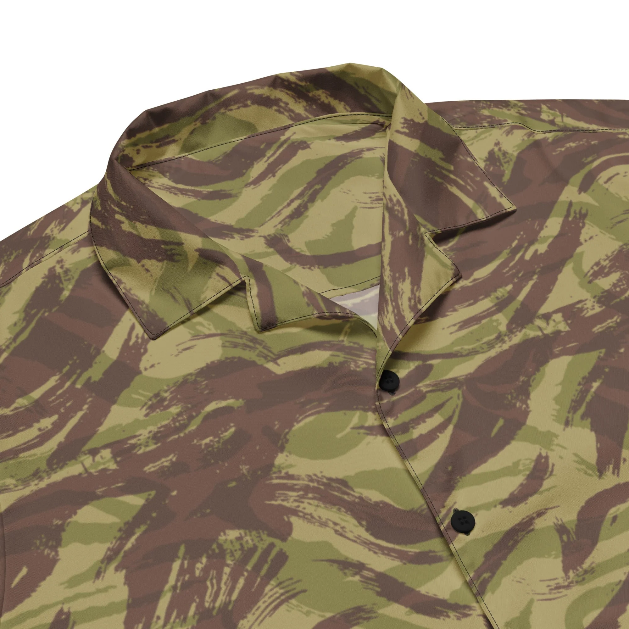 French Lizard C1 All Arms Uniform CAMO Unisex Short-Sleeve Button Shirt - Image 2