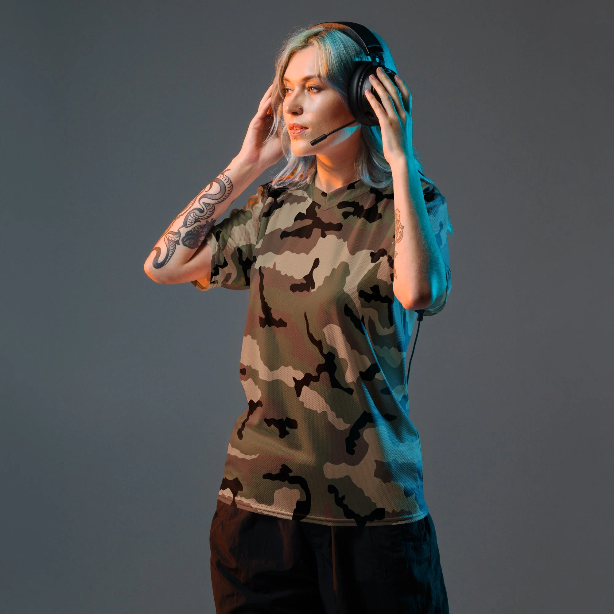 French CCE Woodland CAMO Unisex Sports Jersey - Image 6