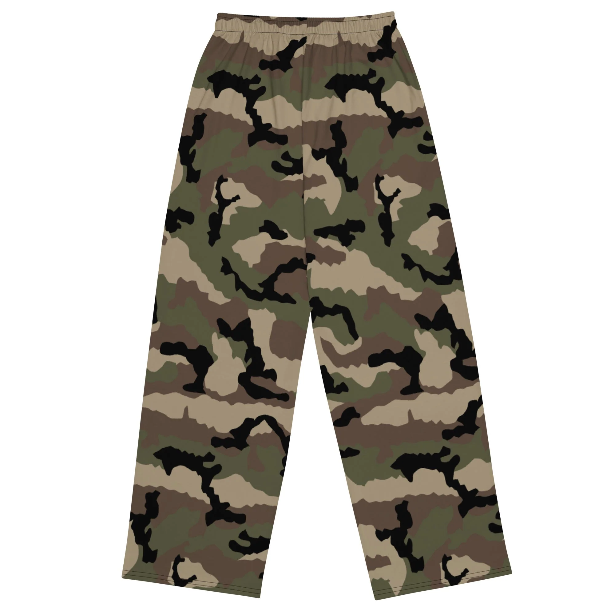 French CCE Woodland CAMO Unisex Wide-Leg Leisure Pants - Image 10