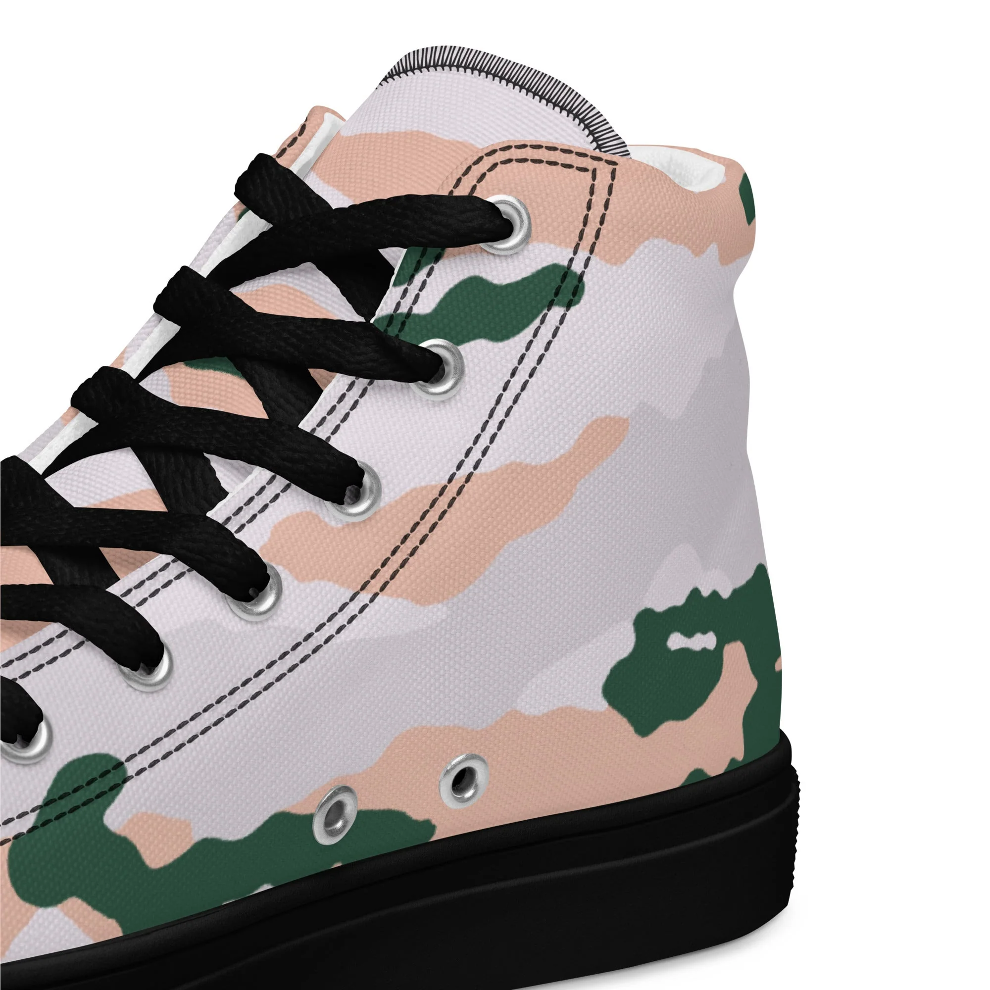 French Chasseur Alpins Tundra CAMO Mens High-Top Canvas Shoes - Image 5
