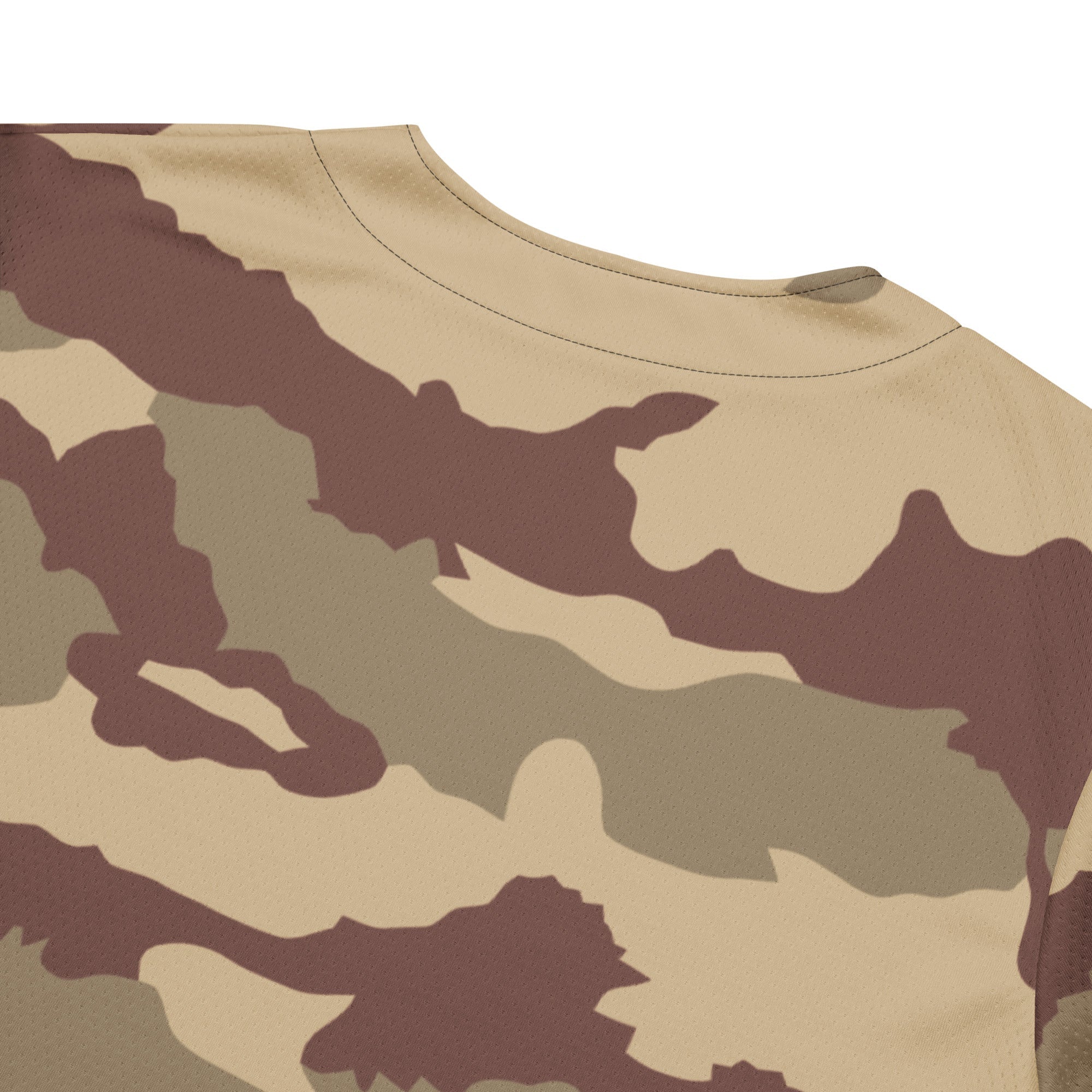 French Daguet Desert CAMO Unisex Baseball Jersey - Image 5