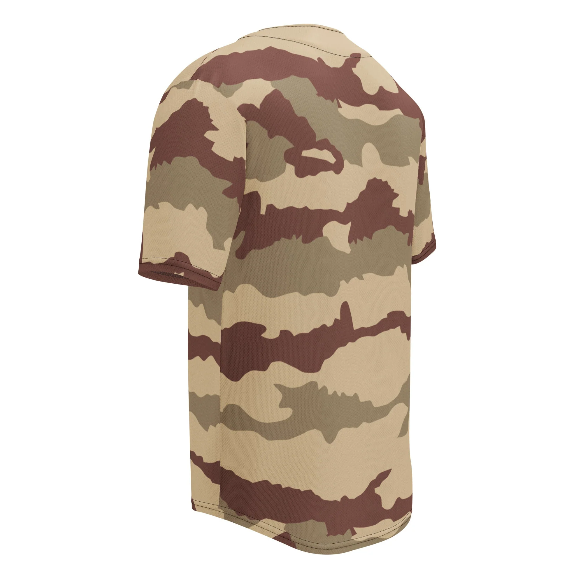 French Daguet Desert CAMO Unisex Baseball Jersey - Image 6