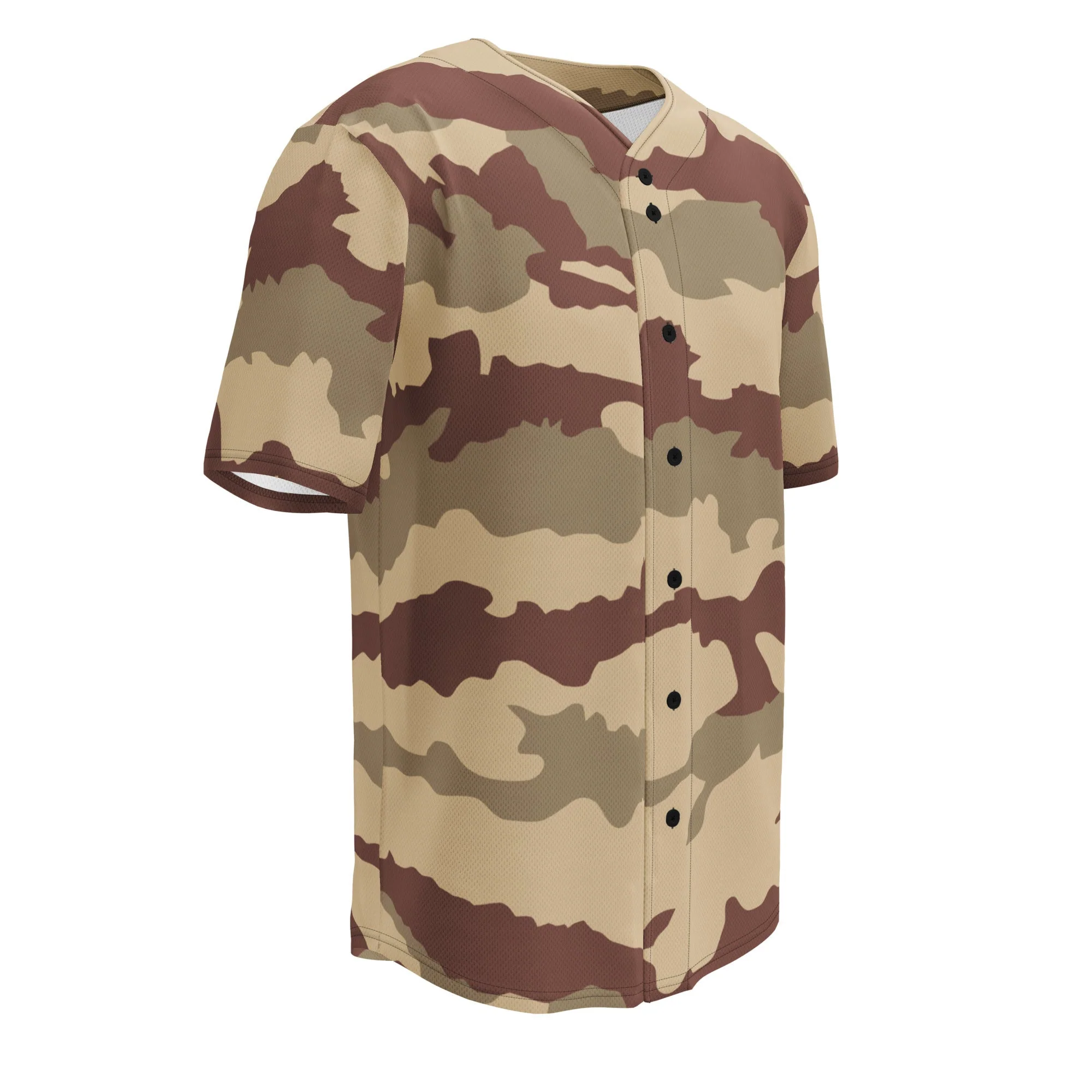 French Daguet Desert CAMO Unisex Baseball Jersey - Image 7