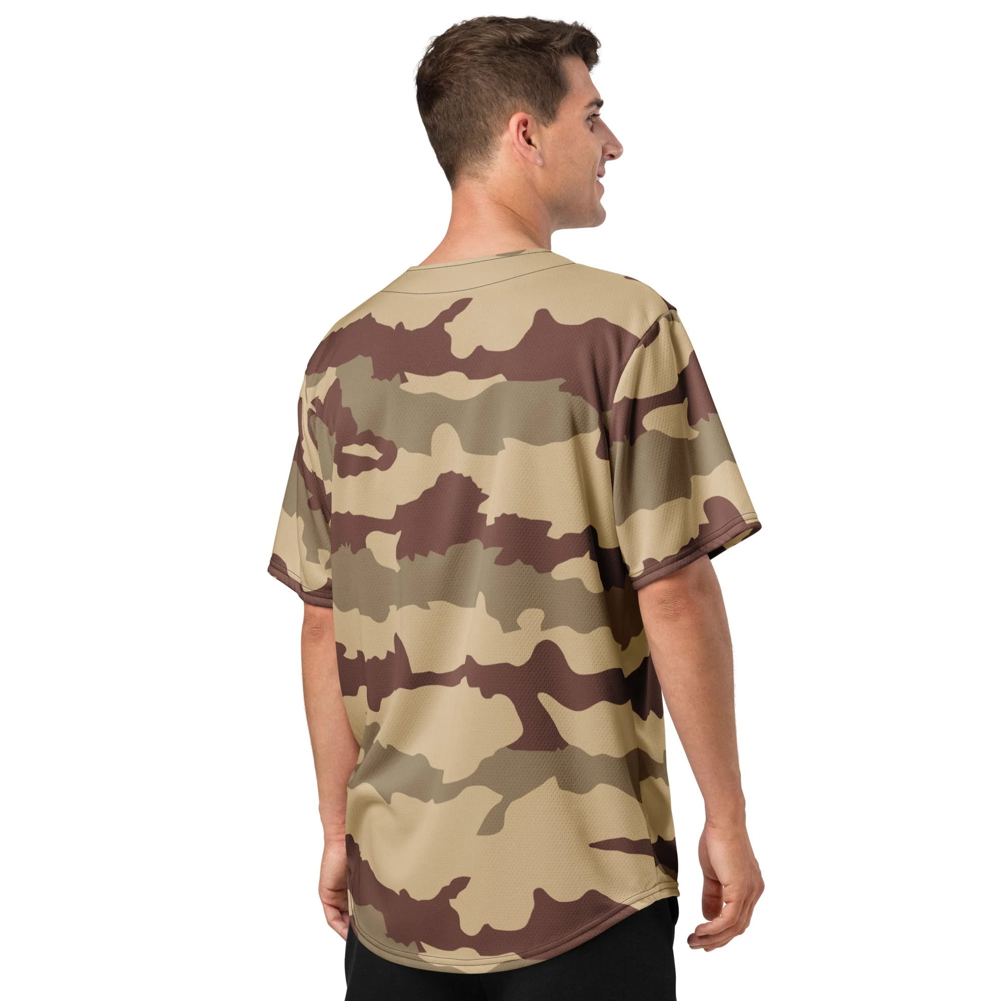 French Daguet Desert CAMO Unisex Baseball Jersey - Image 8