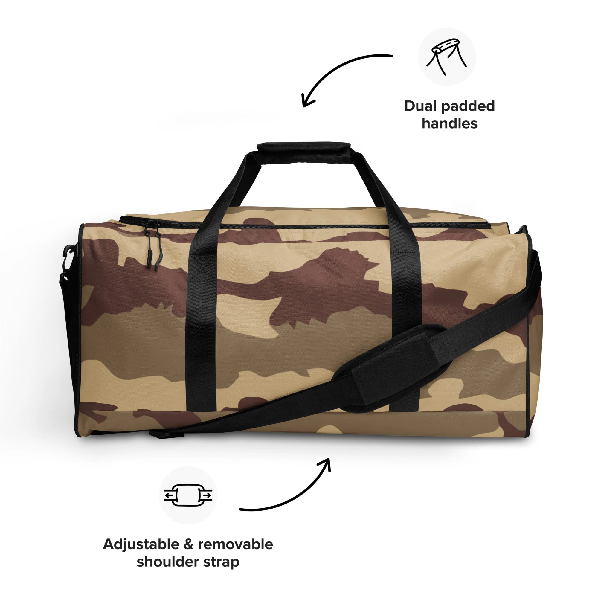 French Daguet Desert CAMO Duffle Bag - Image 3