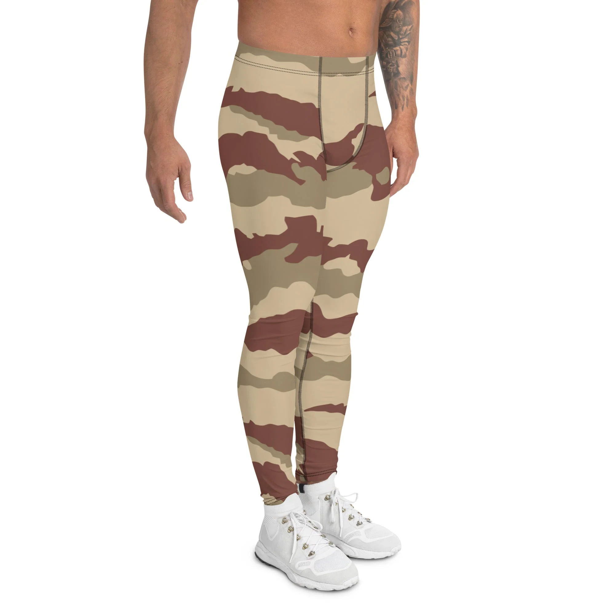 French Daguet Desert CAMO Mens Leggings - Image 3