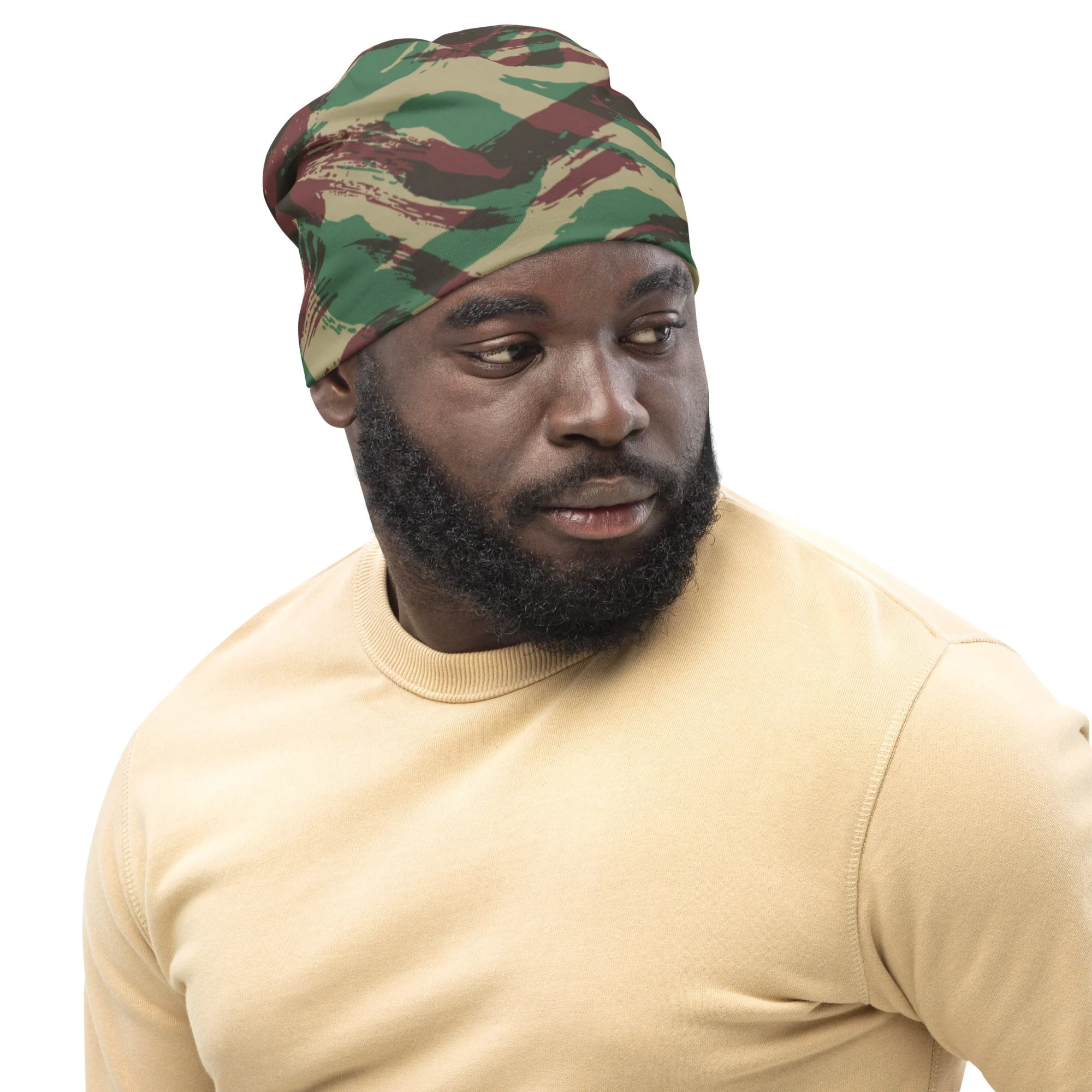 French Lizard D Algerian War CAMO Beanie - Image 4