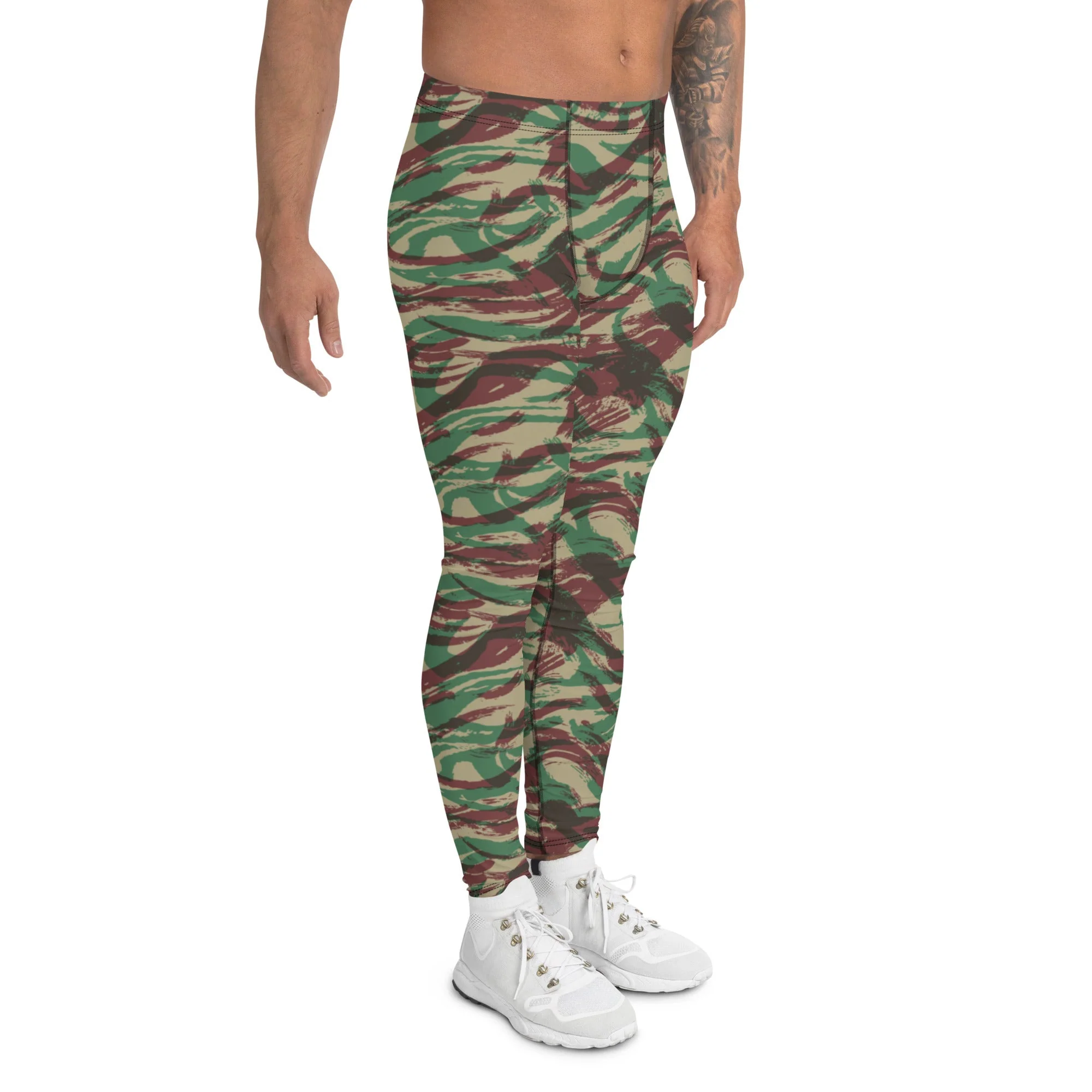 French Lizard D Algerian War CAMO Mens Leggings - Image 3