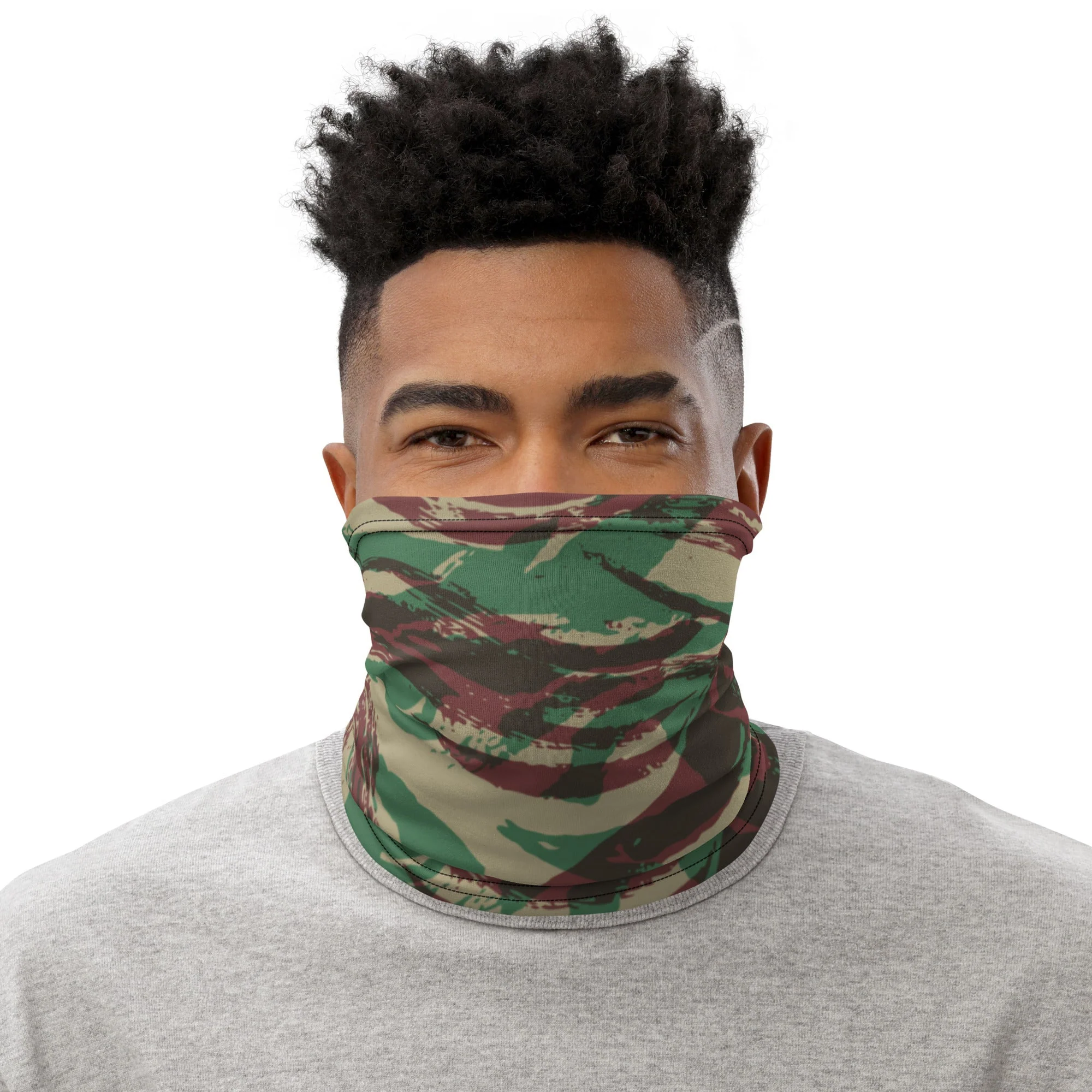 French Lizard D Algerian War CAMO Neck Gaiter - Image 3