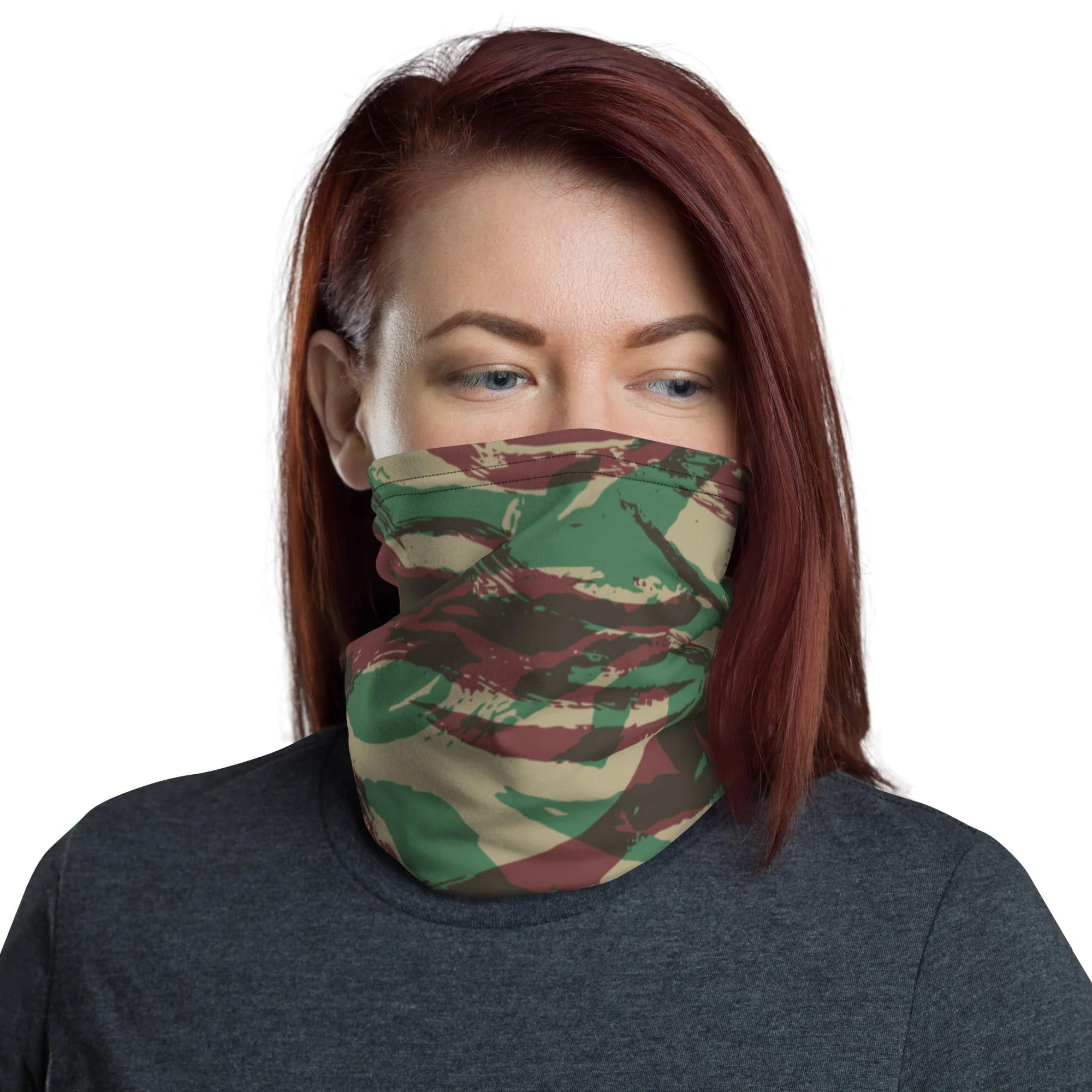 French Lizard D Algerian War CAMO Neck Gaiter - Image 4