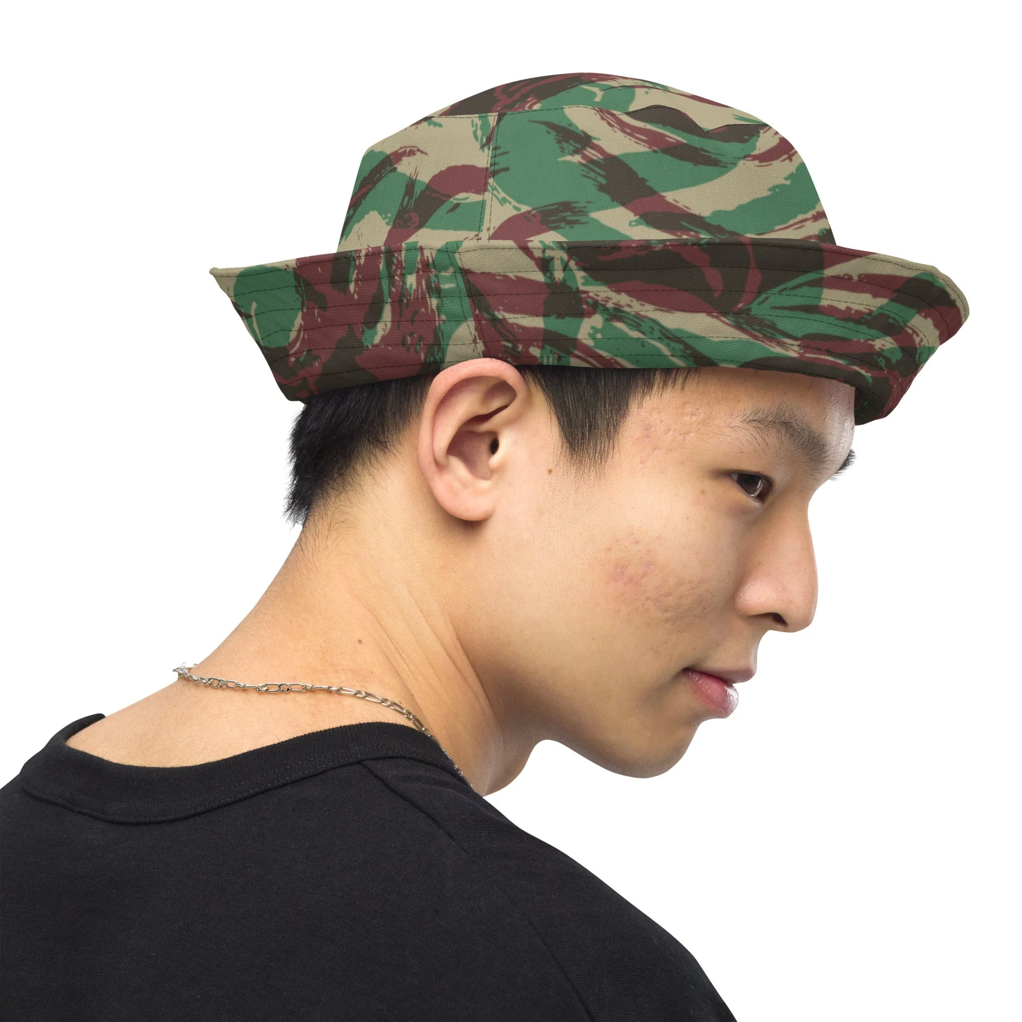 French Lizard D Algerian War CAMO Reversible Bucket Hat - Image 4