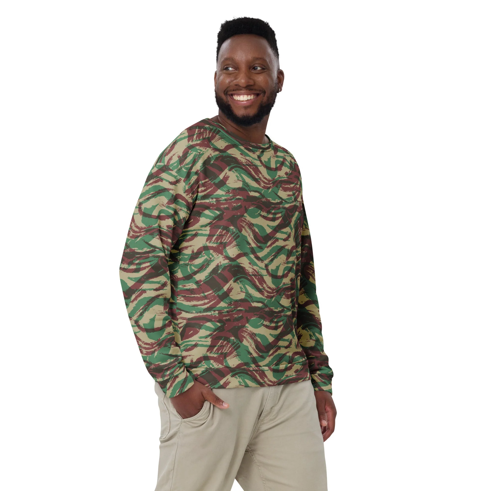 French Lizard D Algerian War CAMO Unisex Sweatshirt - Image 5