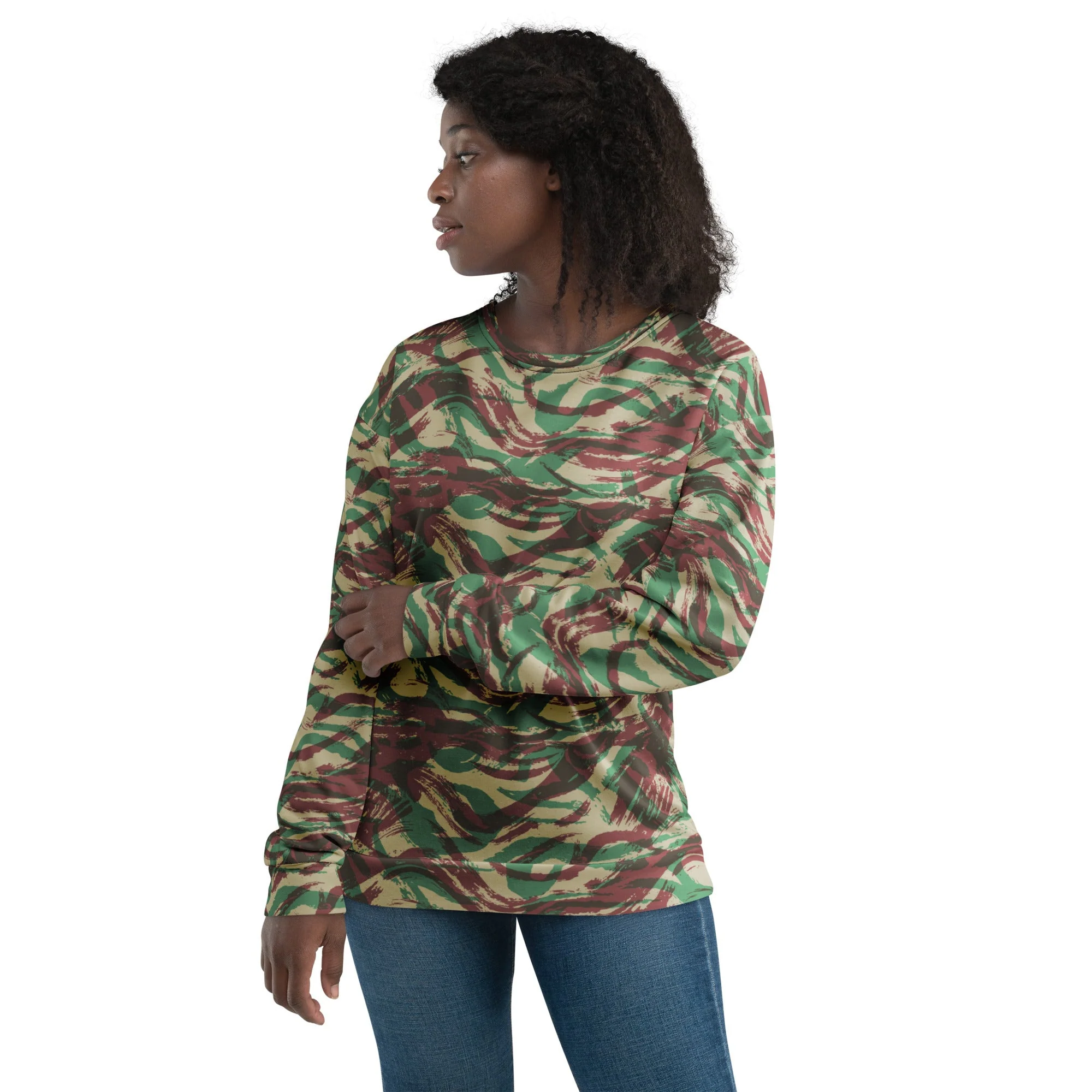 French Lizard D Algerian War CAMO Unisex Sweatshirt - Image 6
