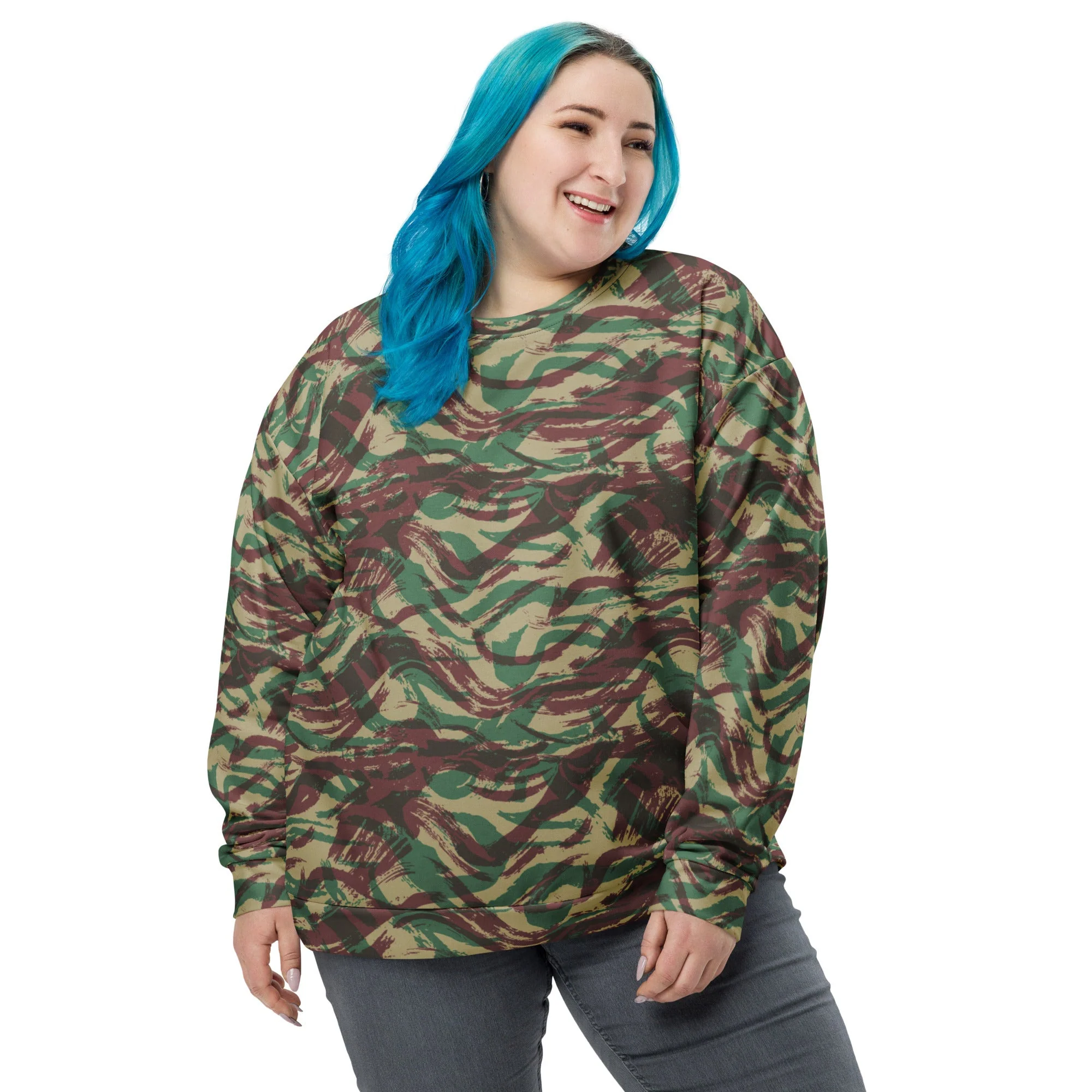 French Lizard D Algerian War CAMO Unisex Sweatshirt - Image 7