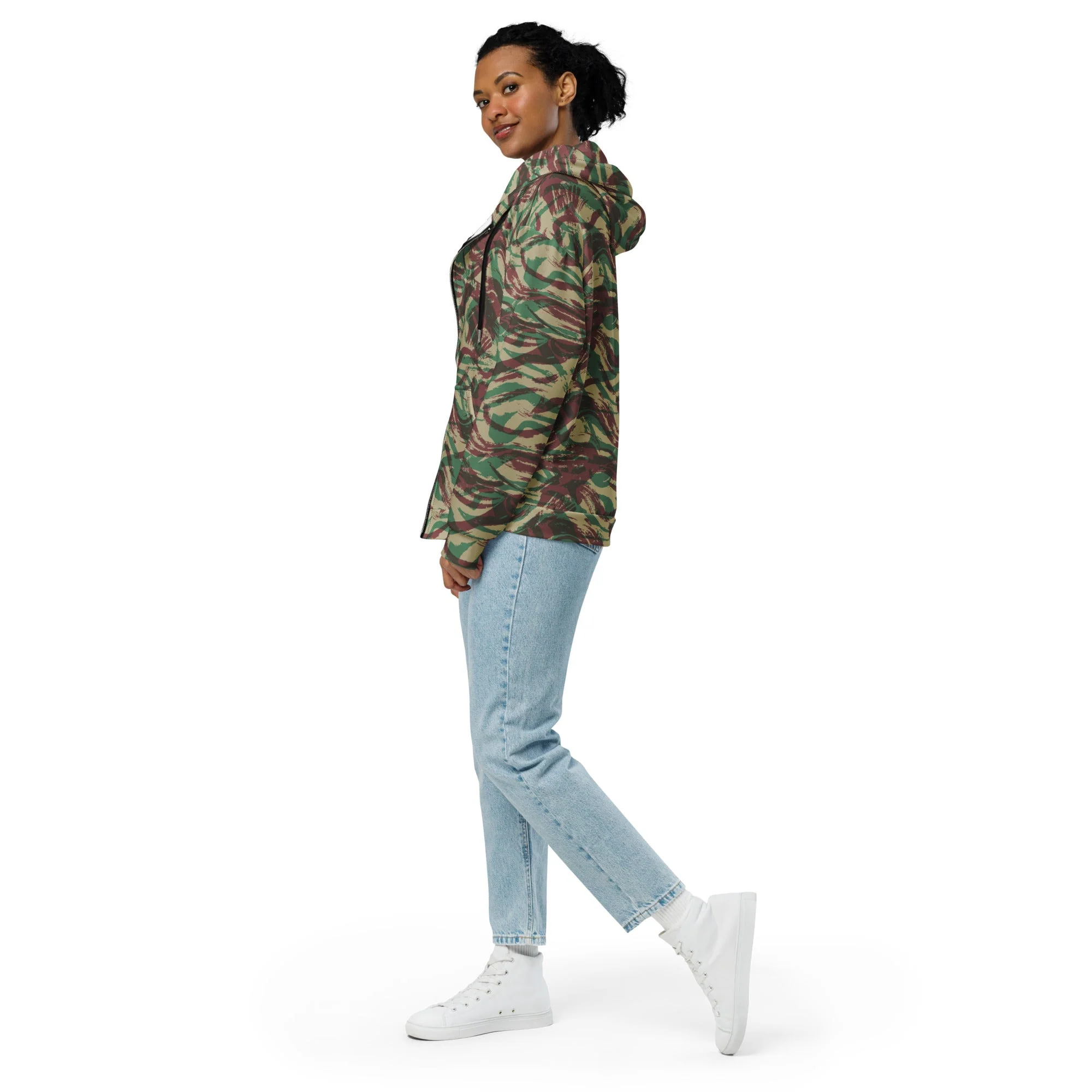 French Lizard D Algerian War CAMO Unisex Zip Hoodie - Image 10