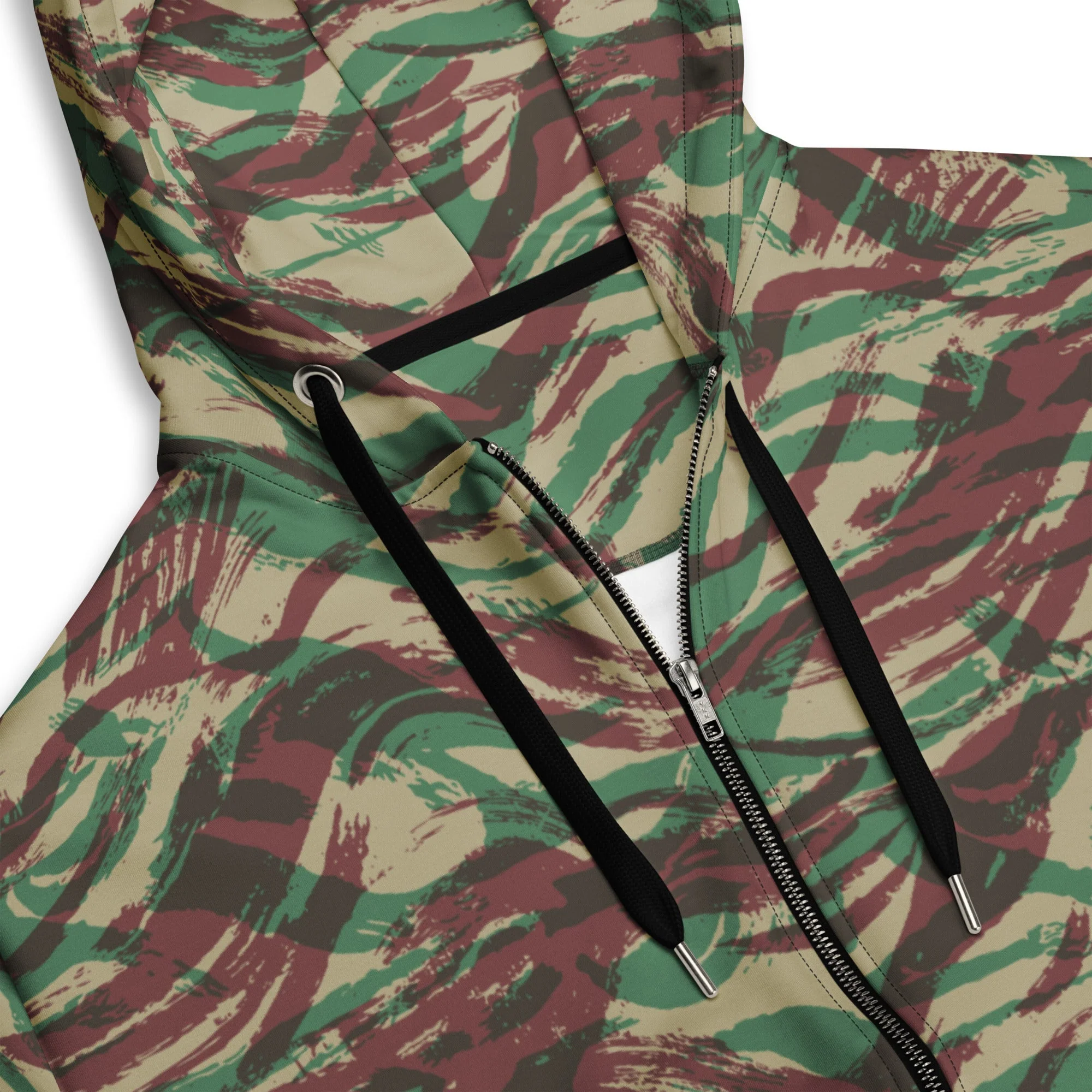 French Lizard D Algerian War CAMO Unisex Zip Hoodie - Image 11